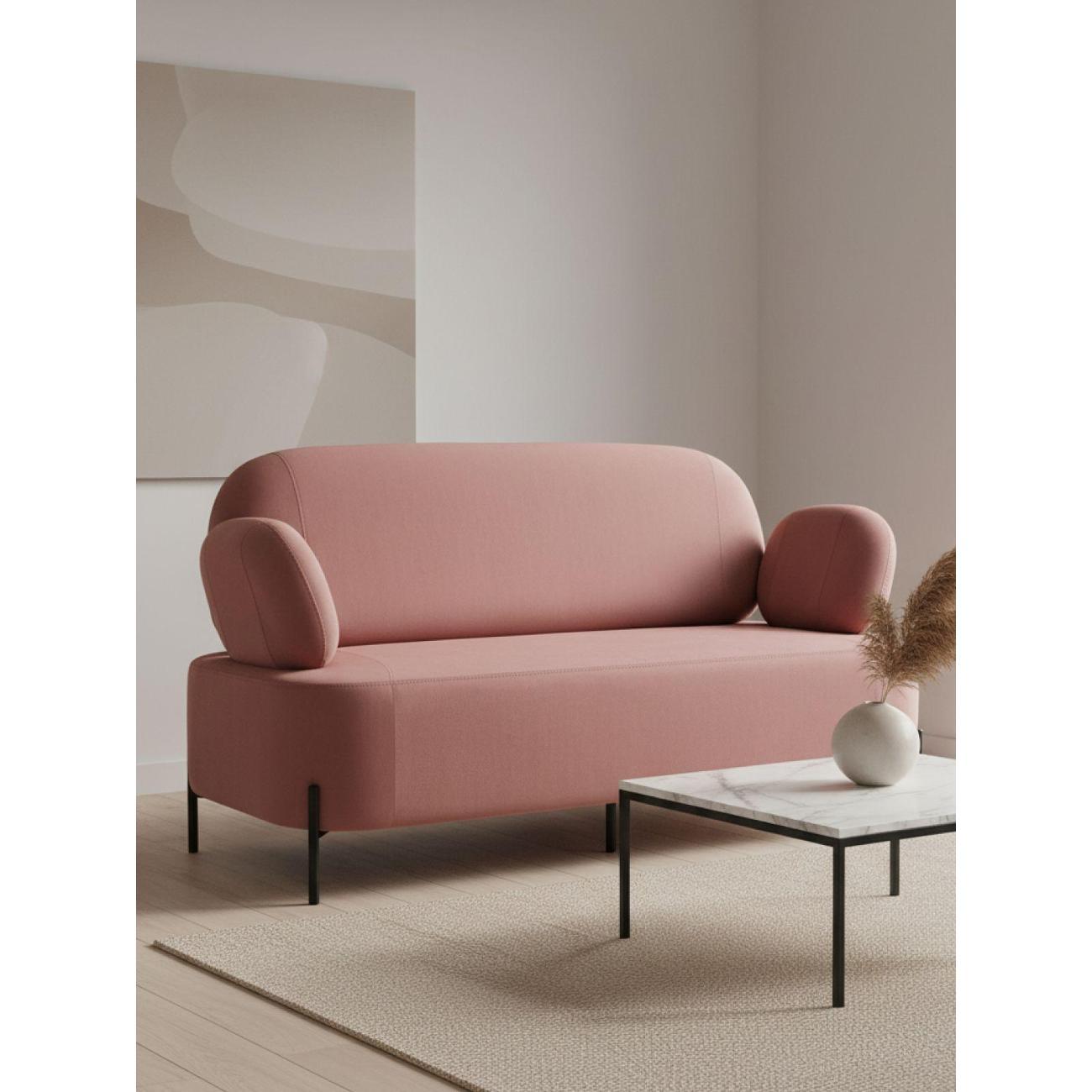 Диван Stool Group Кэнди велюр пыльно-розовый