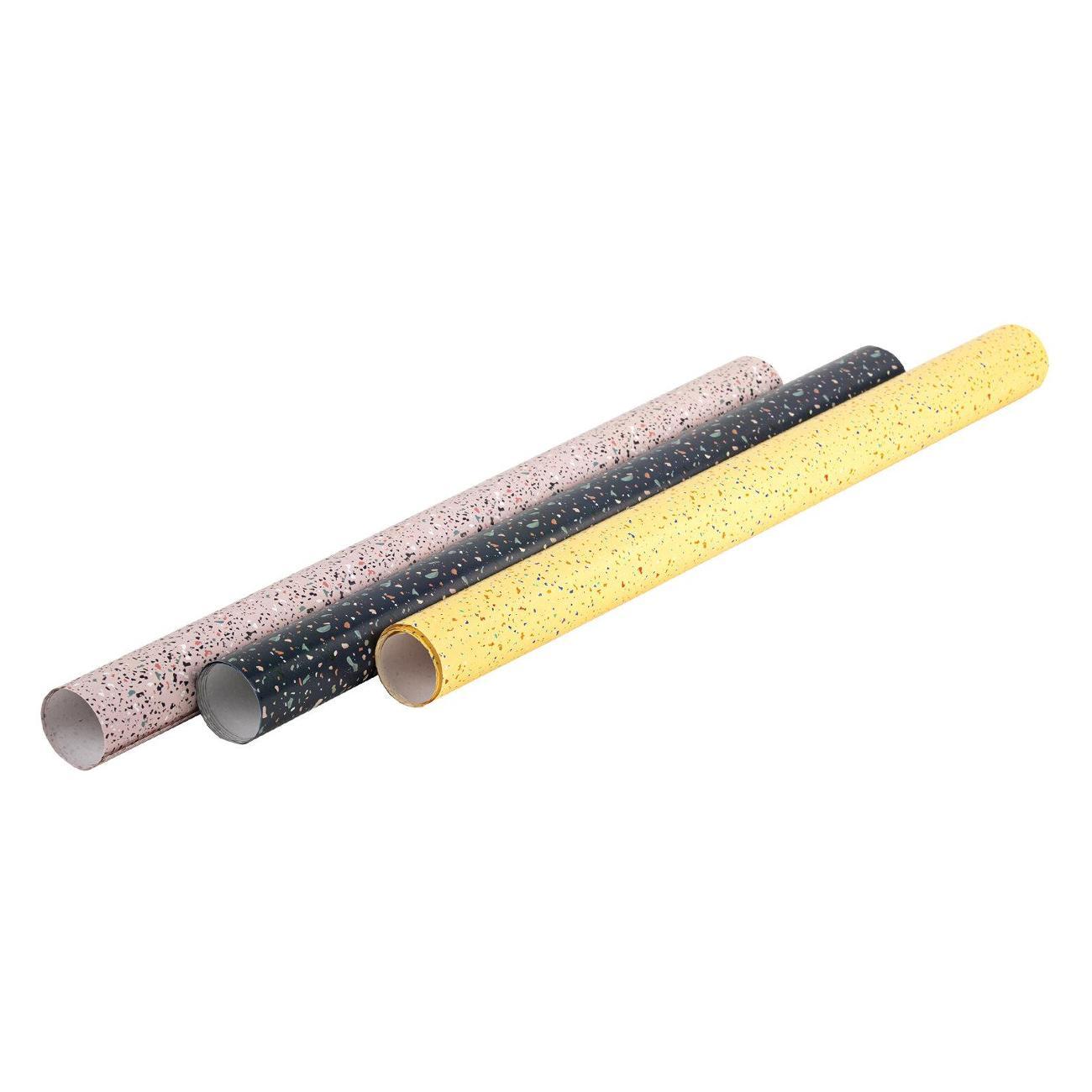 Бумага подарочная Золотая сказка НАБОР 3шт Terrazzo