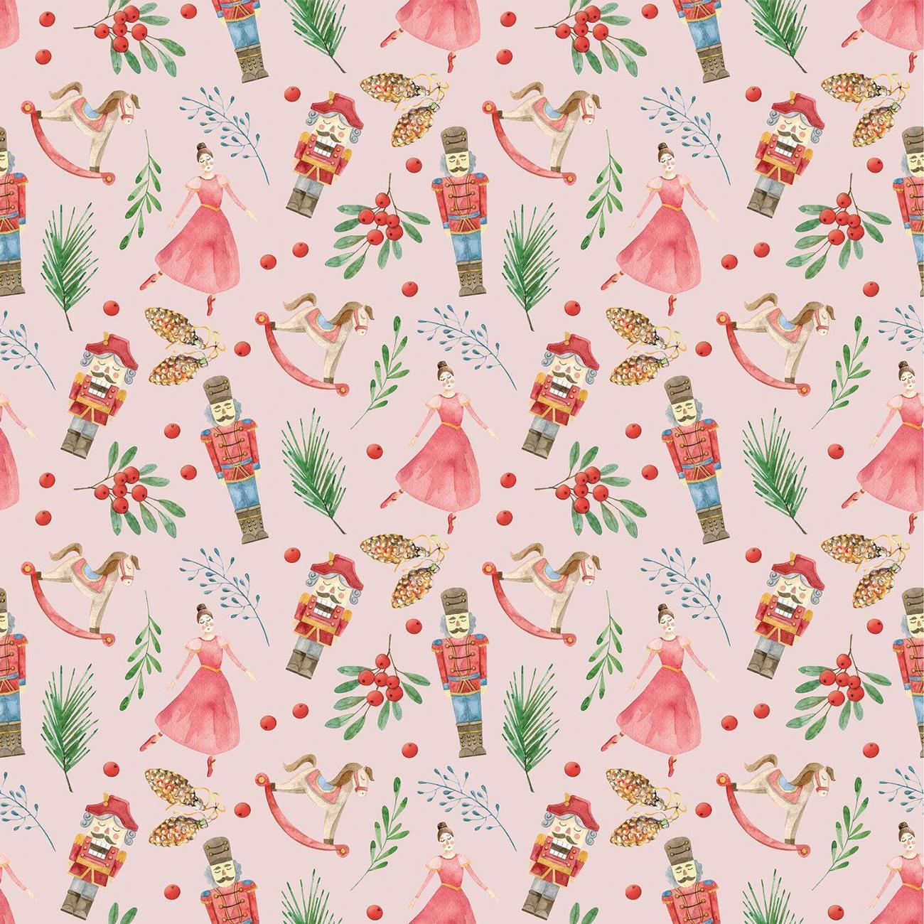 Бумага подарочная Золотая сказка НГ 0,7х1м X-mas toys 3шт