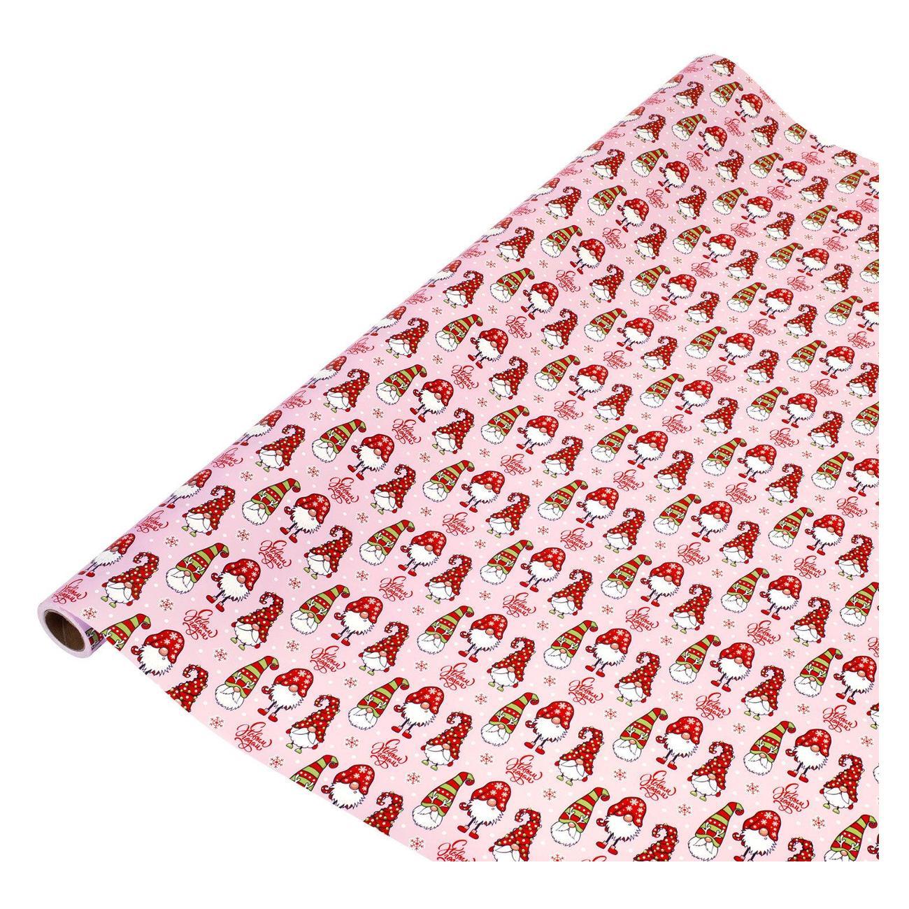 Бумага подарочная Золотая сказка НГ 0,7х10м Гномики