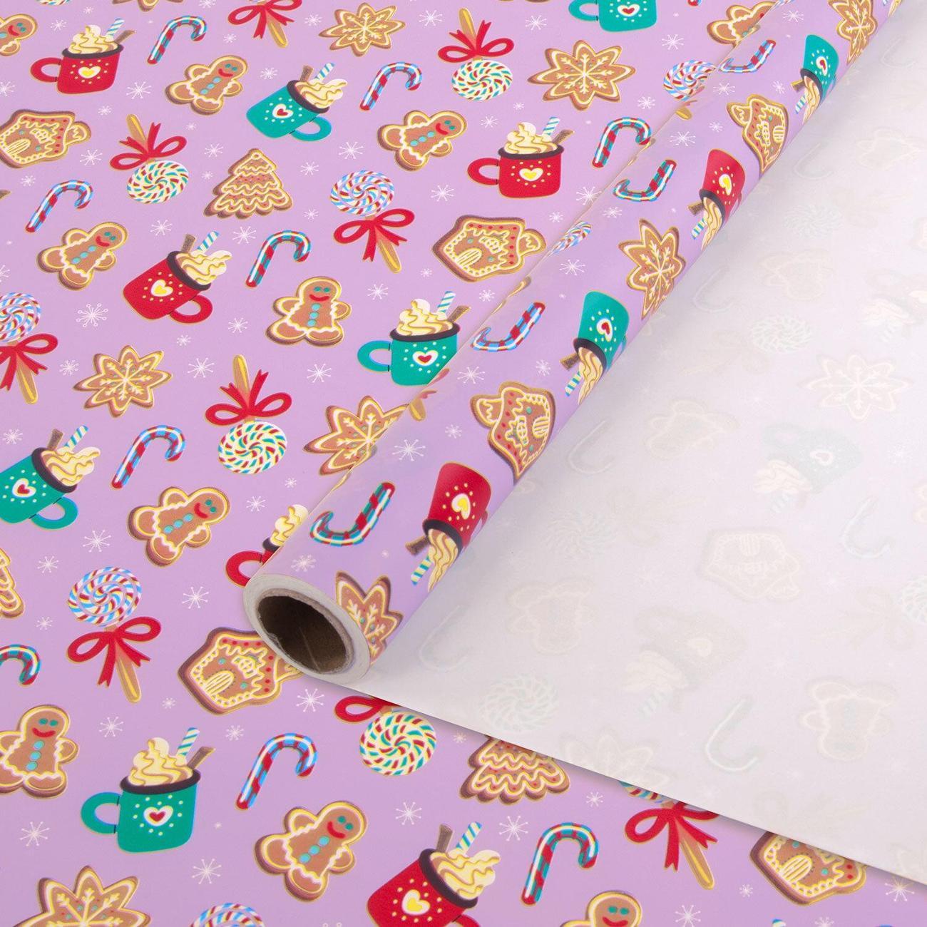 Бумага подарочная Золотая сказка НГ 0,7х10м Сладости