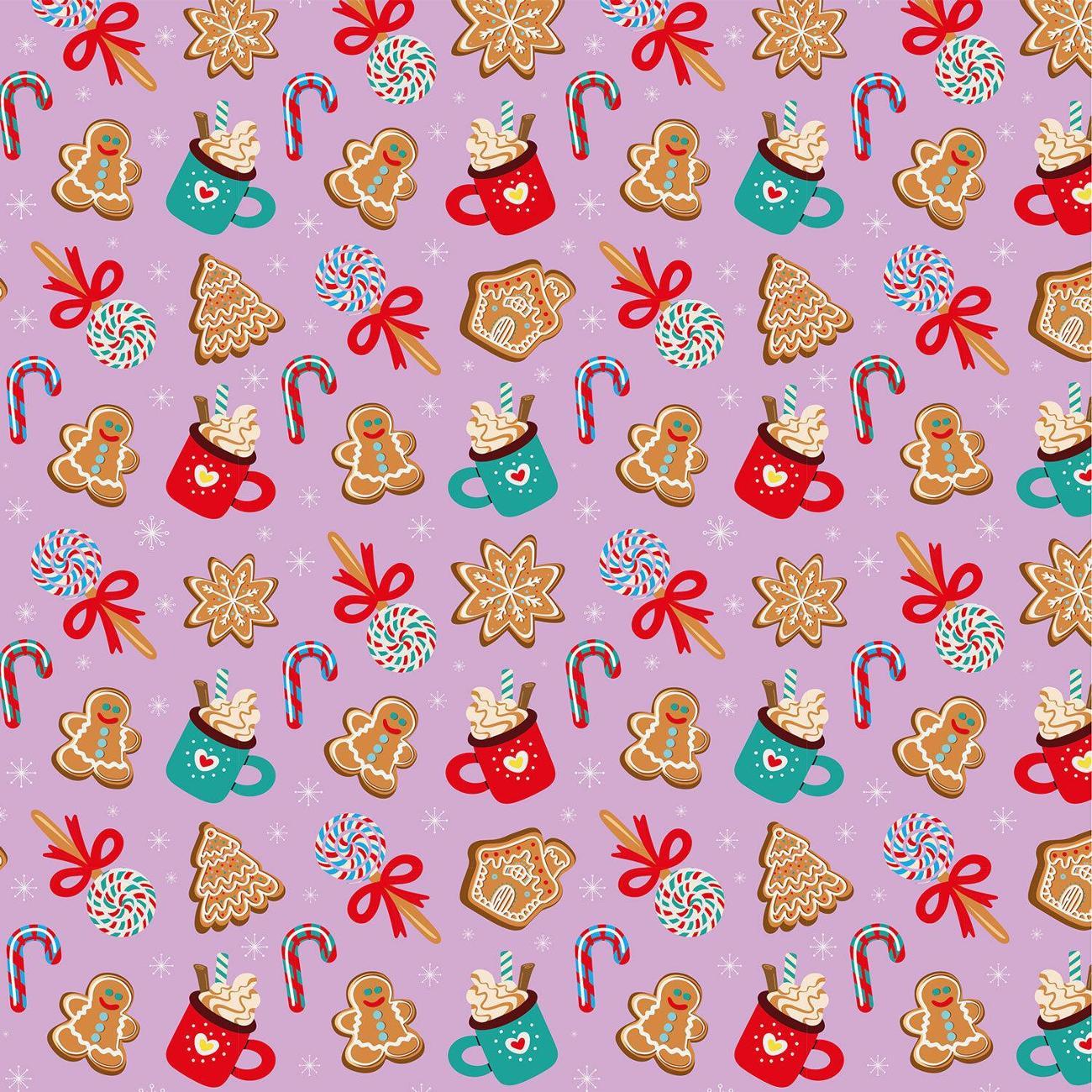 Бумага подарочная Золотая сказка НГ 0,7х10м Сладости