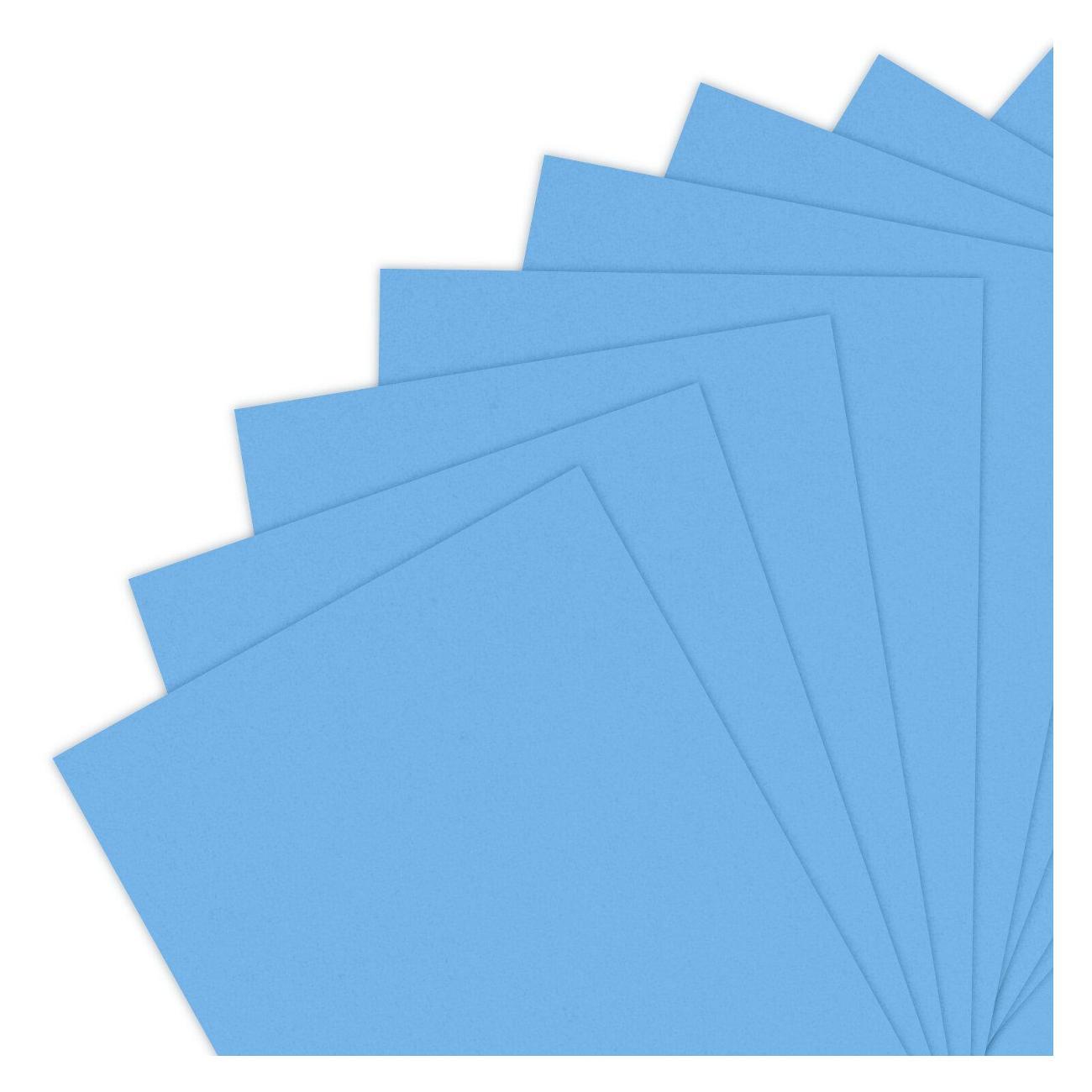 Цветная бумага Brauberg А4,160г/м2,250л,синяя,интенсив