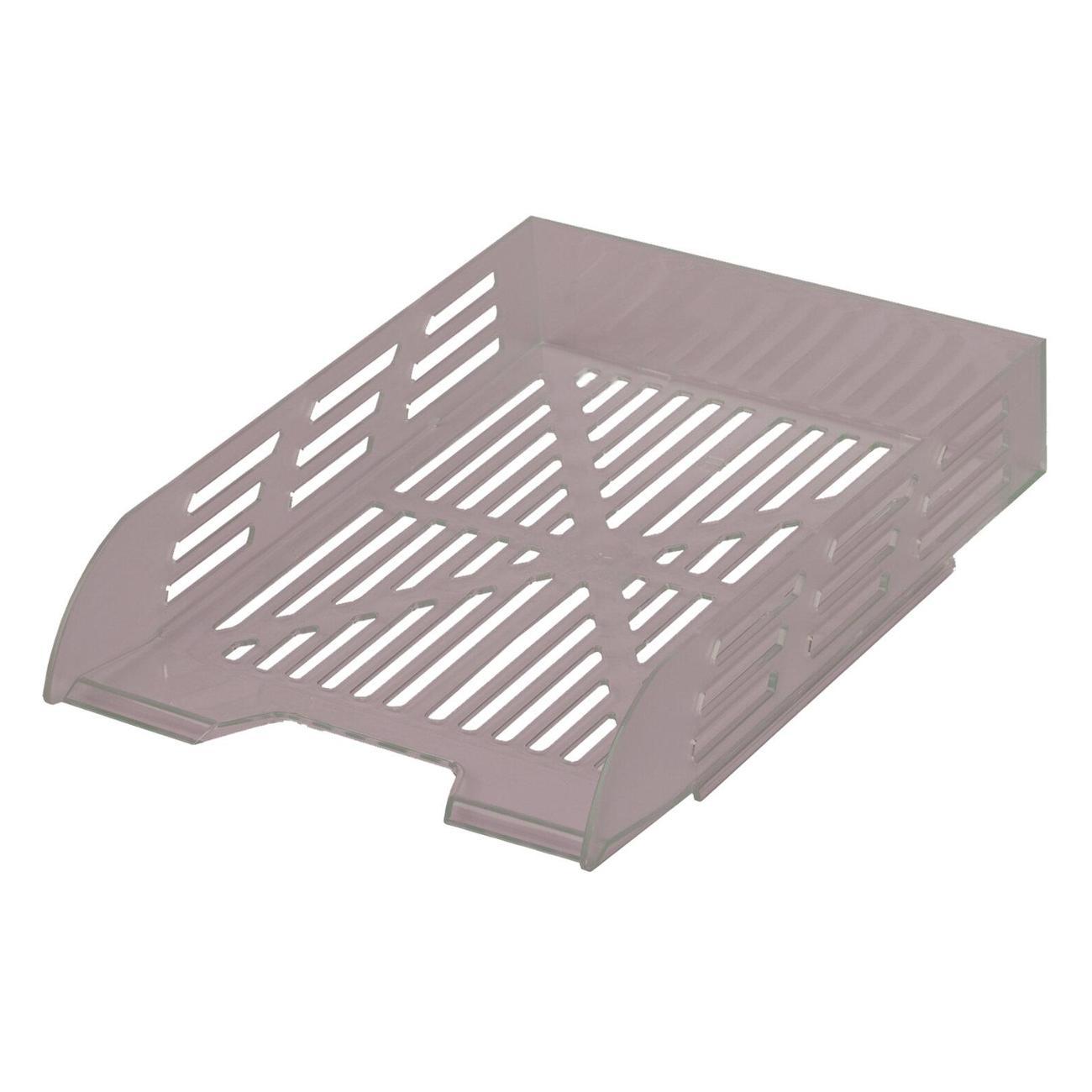 Лоток канцелярский Brauberg 330х245х65 мм, дымчатый, 239012