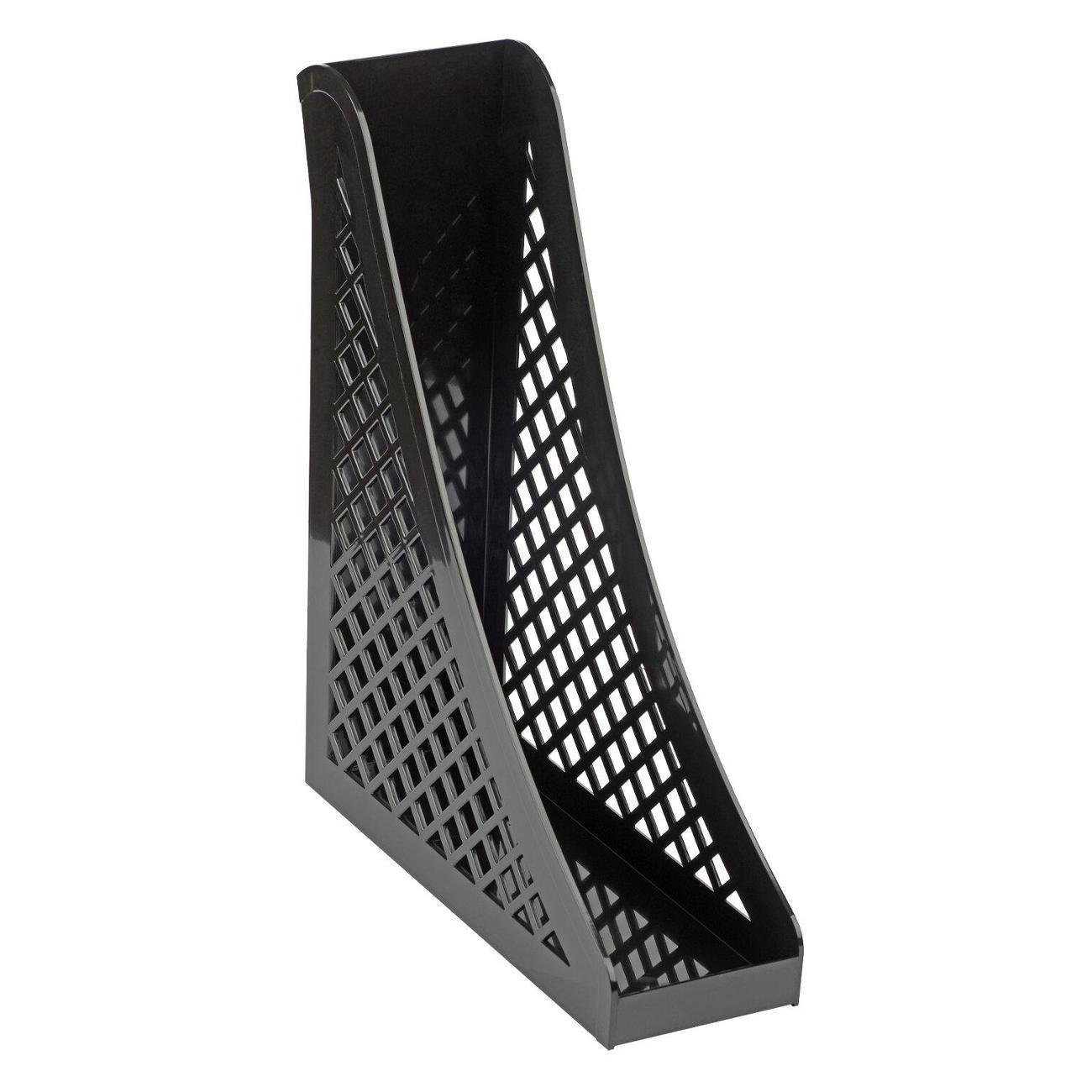 Лоток канцелярский Brauberg 240х80х290 мм, черный, 239014 фото