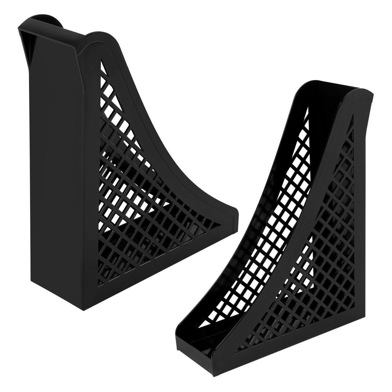 Лоток канцелярский Brauberg 240х80х290 мм, черный, 239014