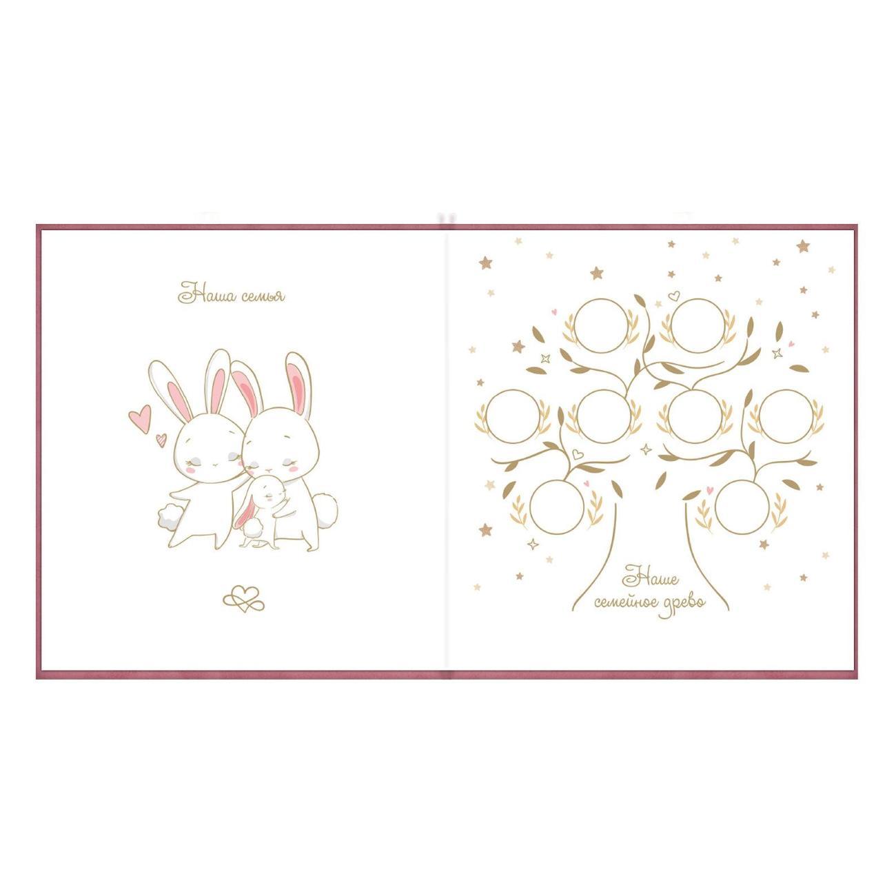 Альбом для фотографий Brauberg 32л 23*25см розовый 391419