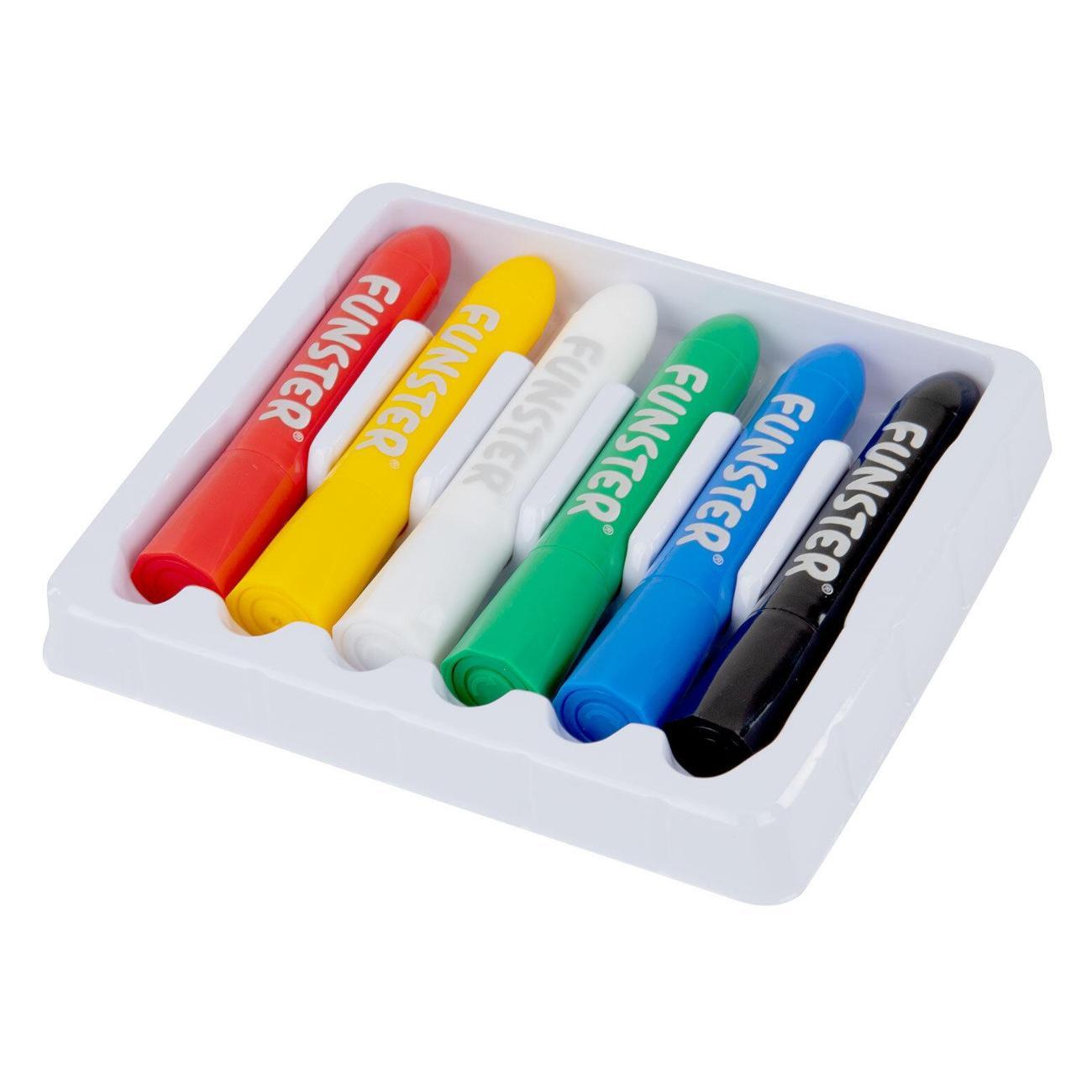 Грим FUNSTER 6 ярких цветов, легко смываются, 192571