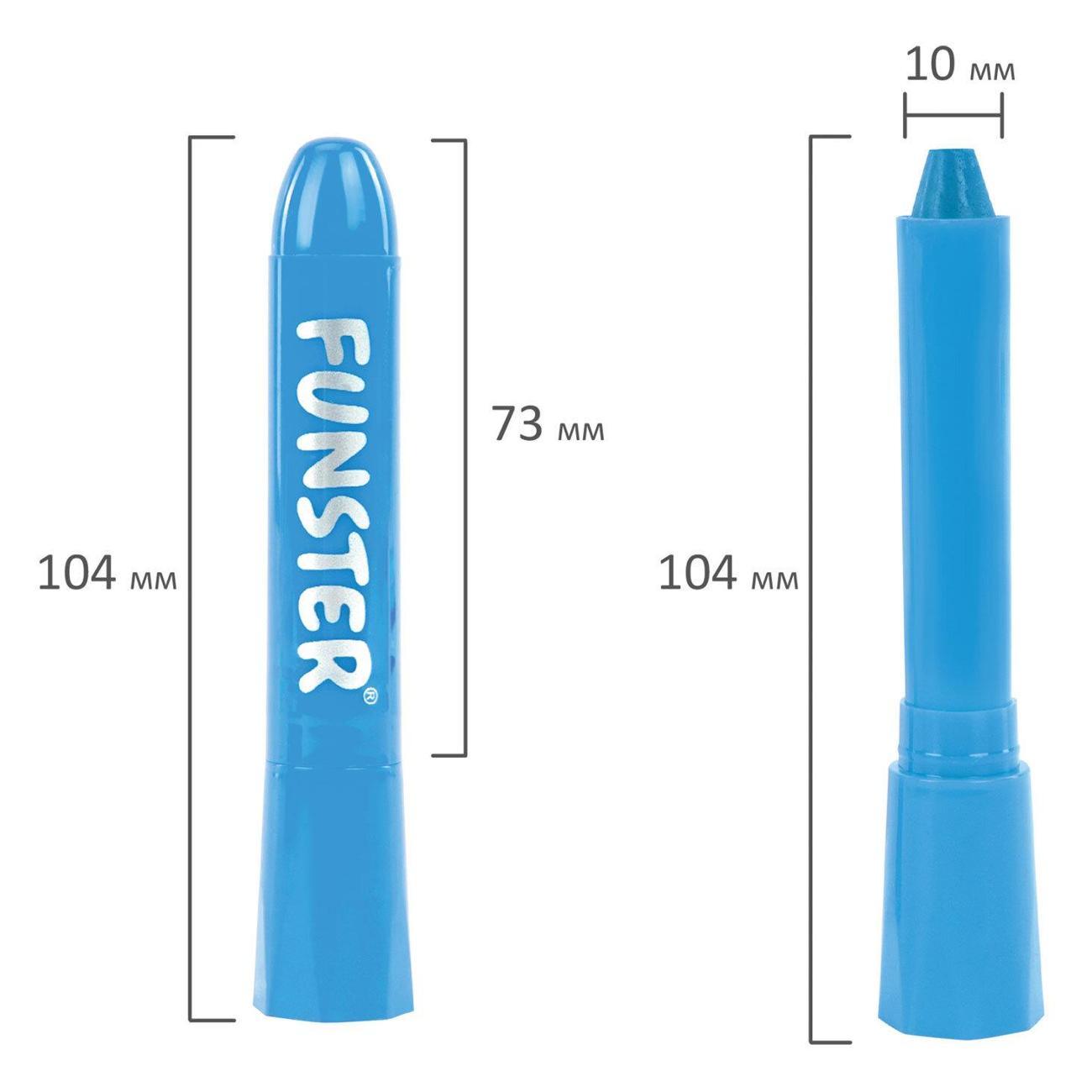 Грим FUNSTER 6 НЕОНОВЫХ цветов легко смываются, 192573