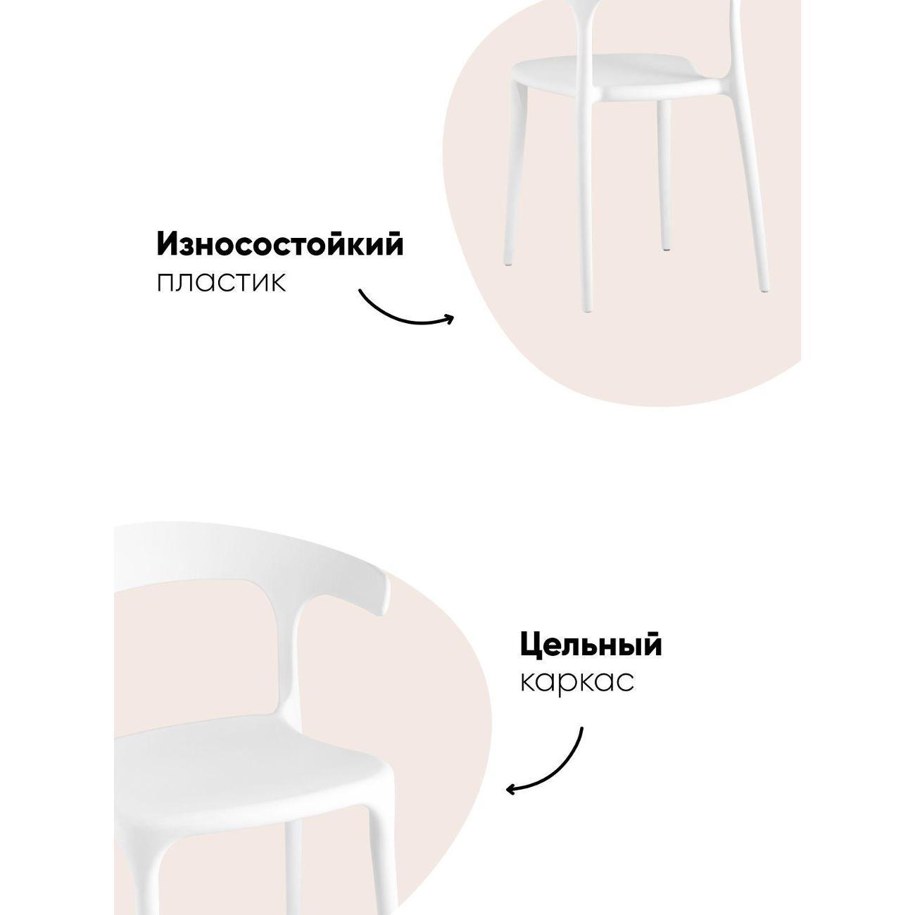 Стул Stool Group для кухни обеденный Neo, пластик белый (комплект