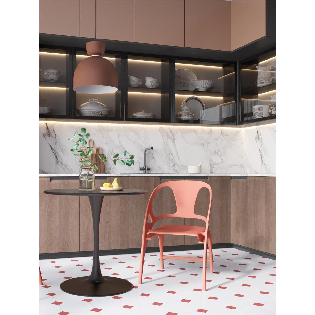 Стул Stool Group для кухни складной Liara, пластик бордо (комплект 4 стула)