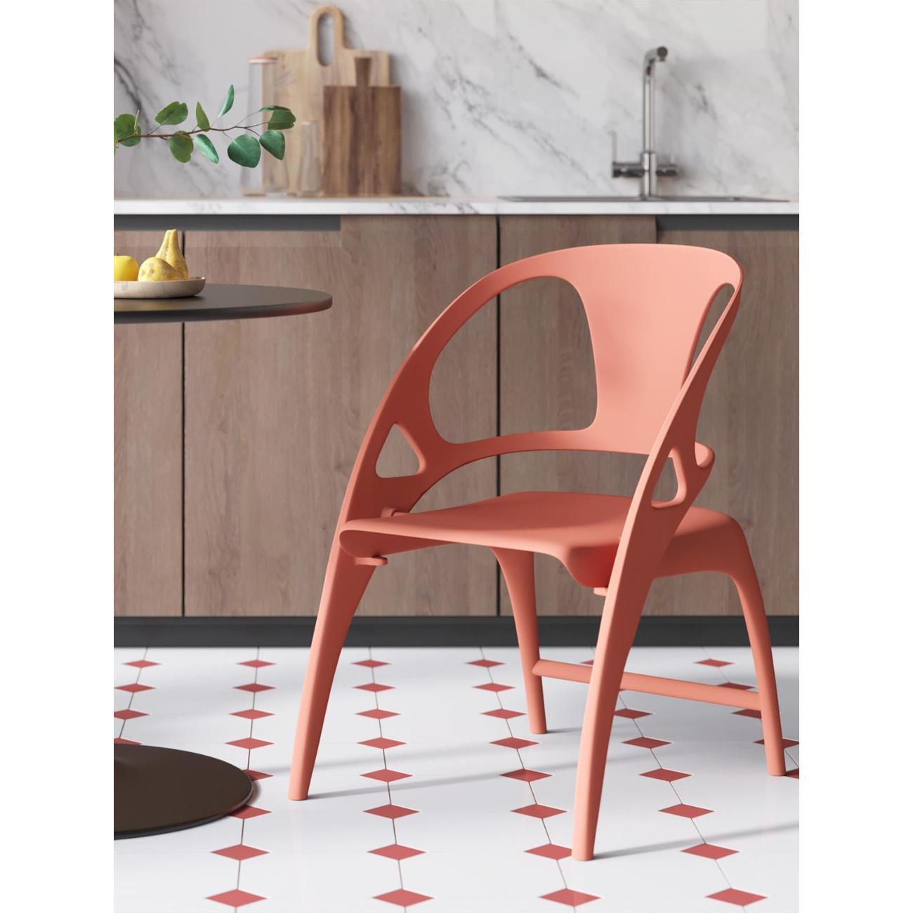 Стул Stool Group для кухни складной Liara, пластик бордо (комплект 4 стула)