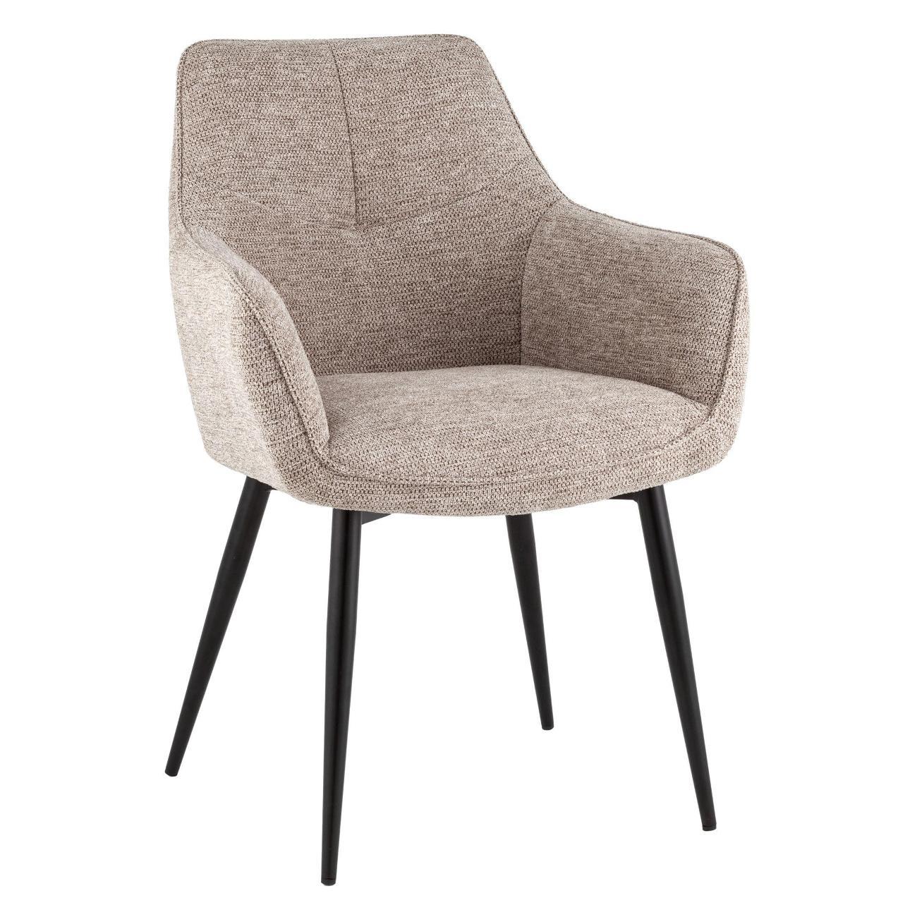 Стул Stool Group для кухни обеденный Lynet, рогожка светло-коричневый