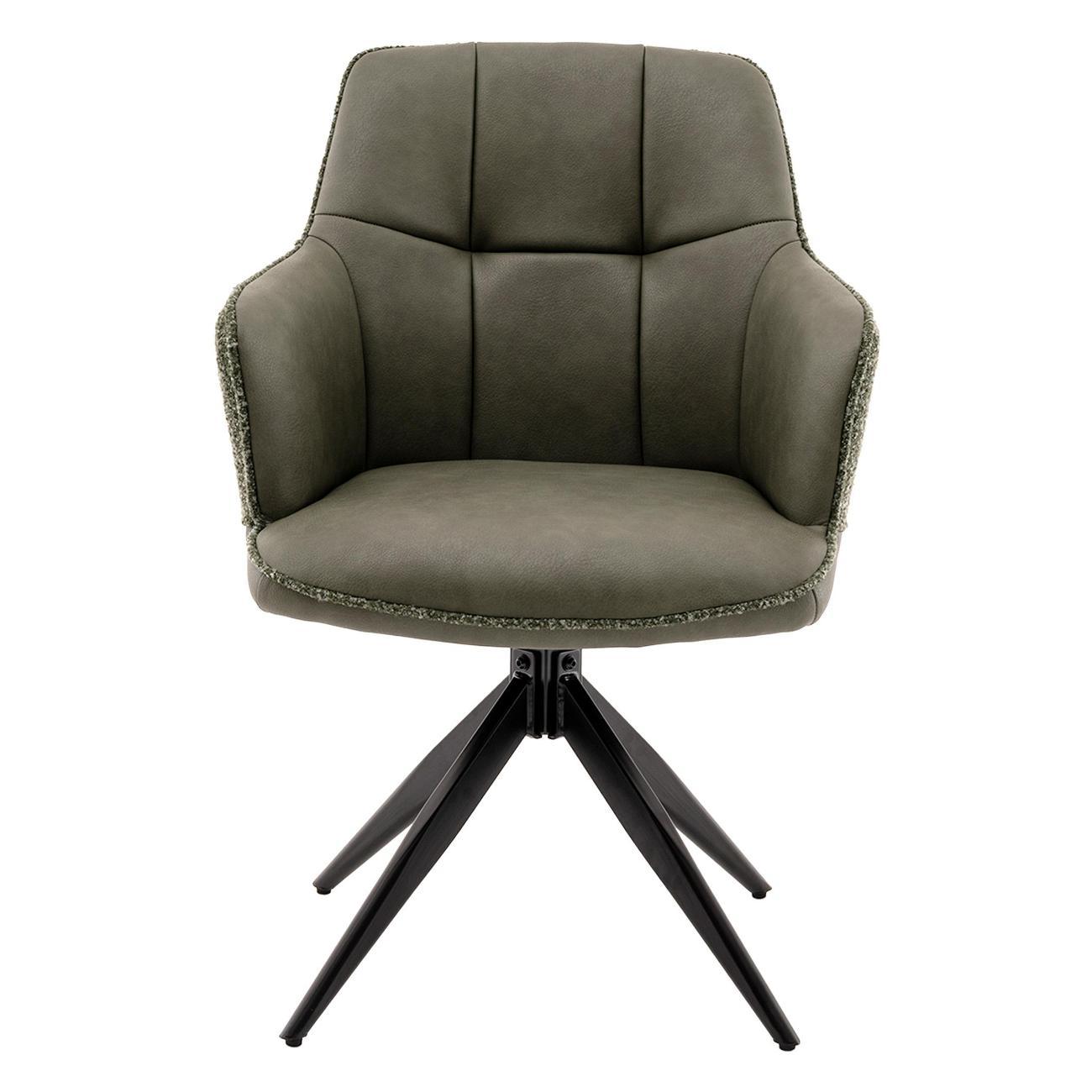 Стул Stool Group для кухни обеденный Naya, зеленый, экокожа, букле (комплект 2 стула)