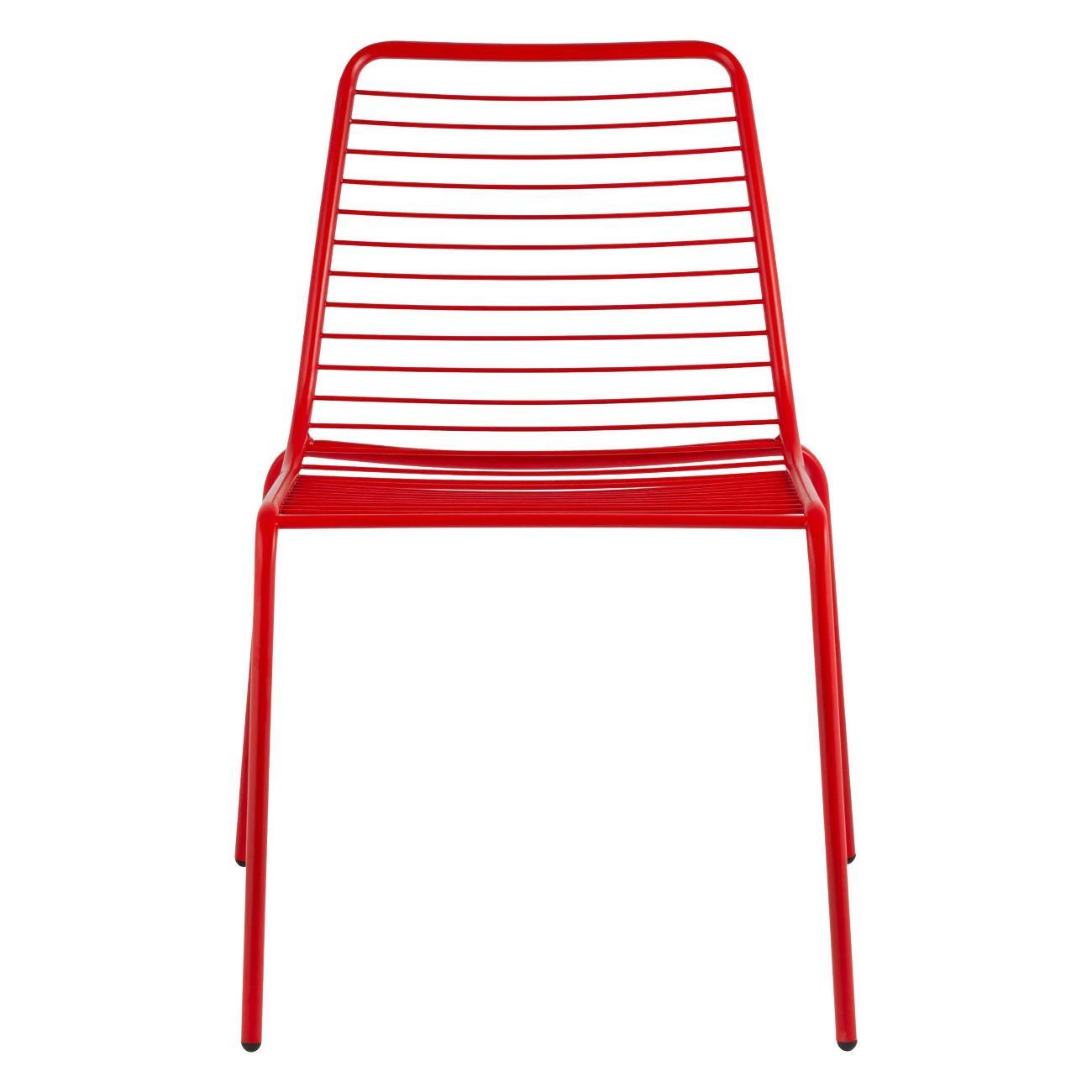 Стул Stool Group для кухни обеденный Дели металл красный