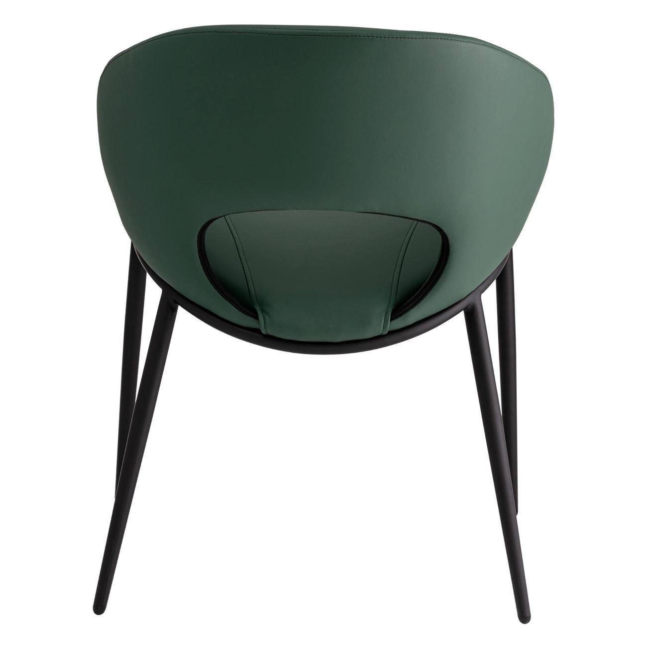 Стул Stool Group для кухни обеденный Вивьен экокожа зеленый