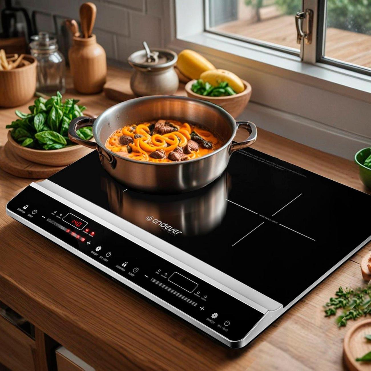 Плита настольная электрическая Endever Skyline IP-66, черный