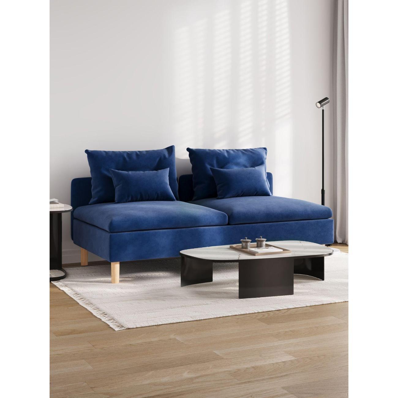 Диван Правила мебели Армана 55019 синий (186858)