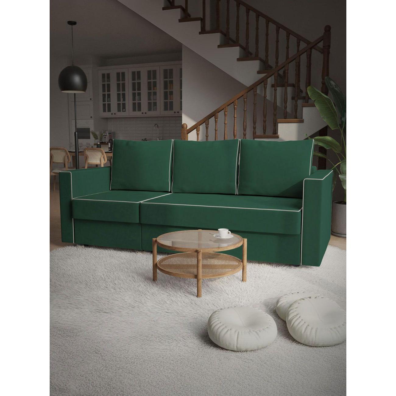 Диван Правила мебели Кренц 54326 зеленый (181922)