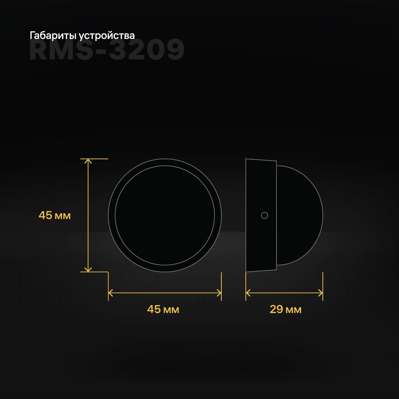 Датчик движения и света Rubetek RMS-3209