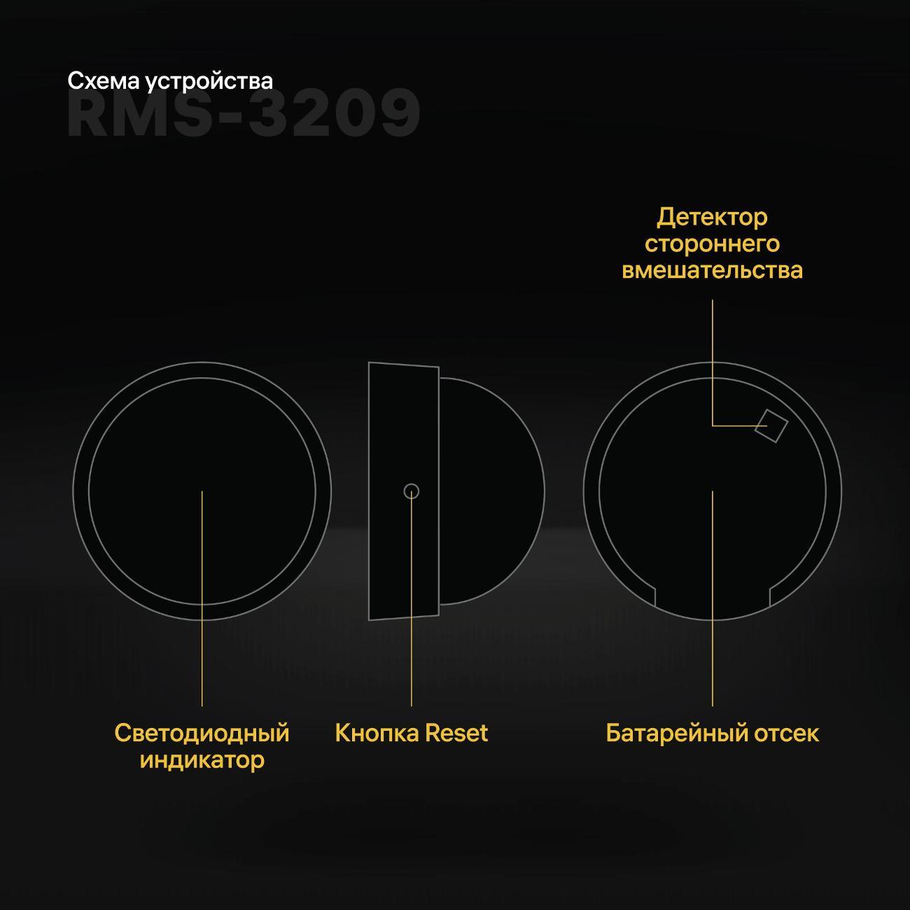 Датчик движения и света Rubetek RMS-3209