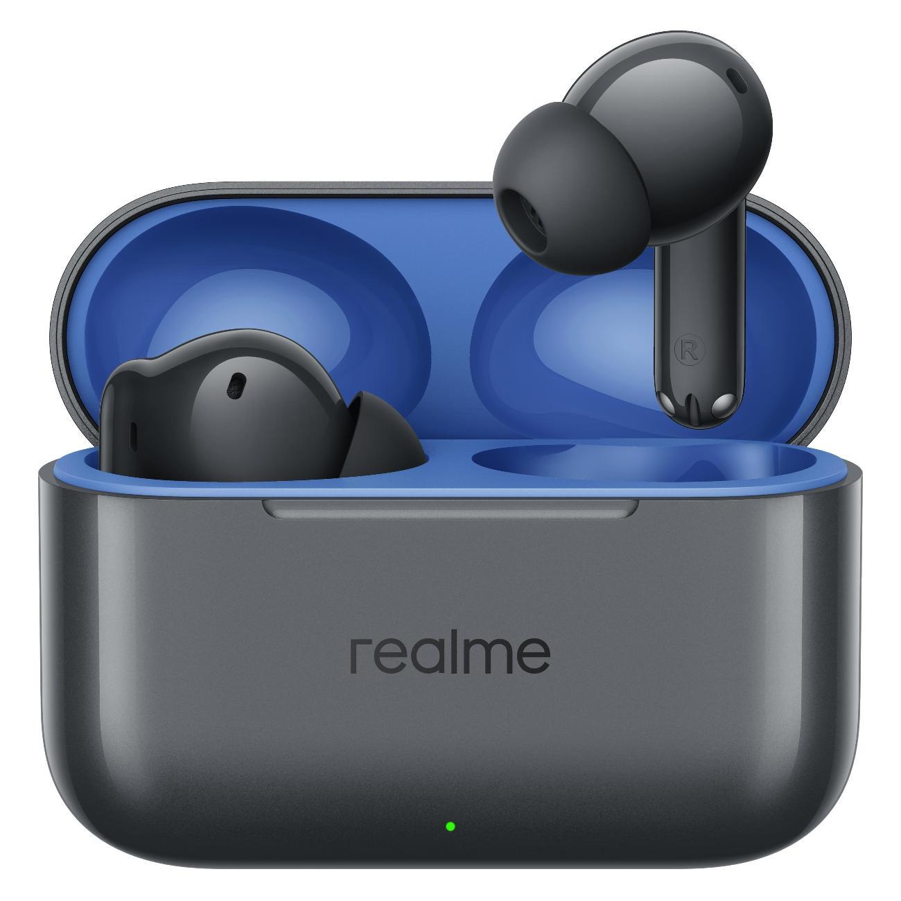 Наушники True Wireless realme Buds T200 серый фото