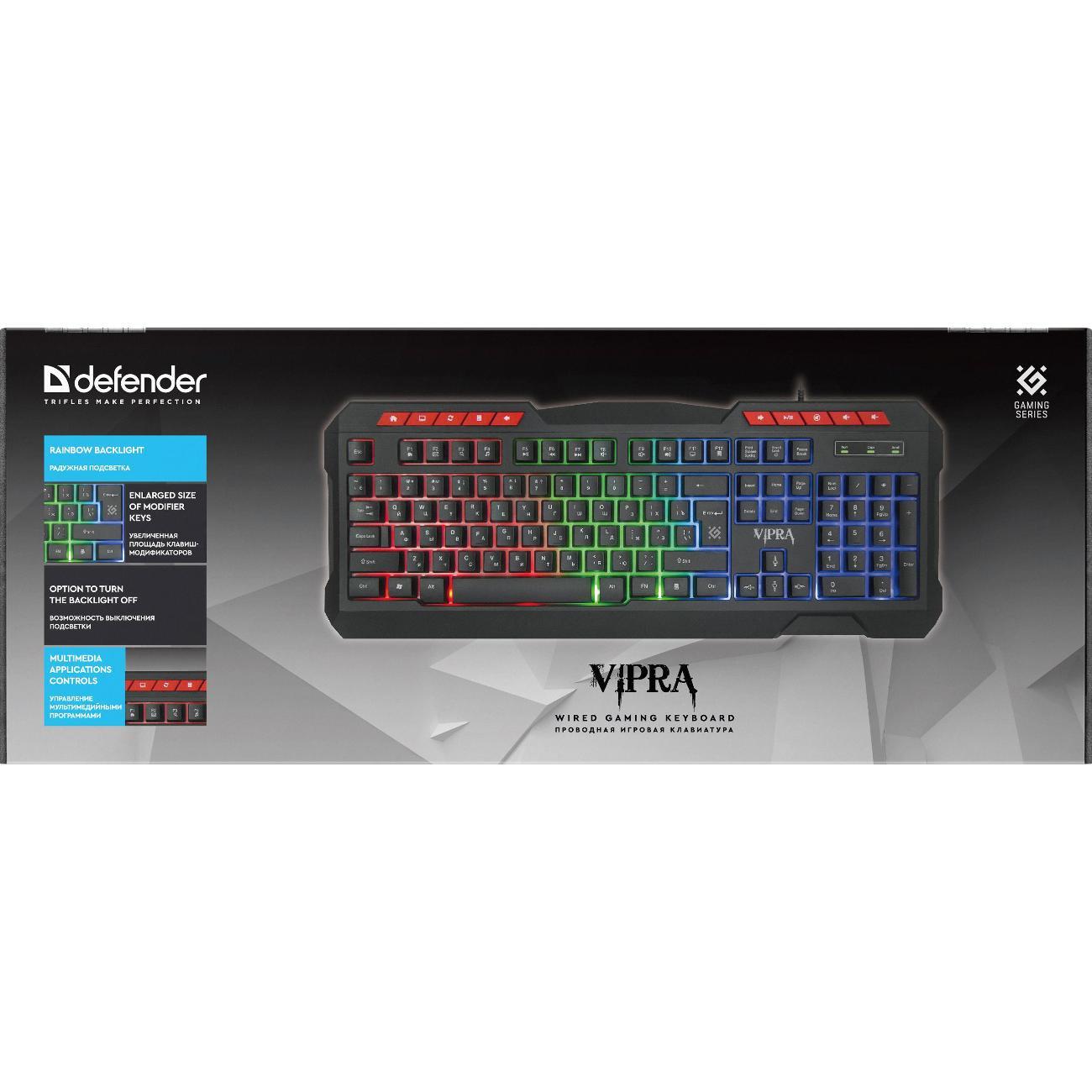 Игровая клавиатура Defender Vipra GK-586