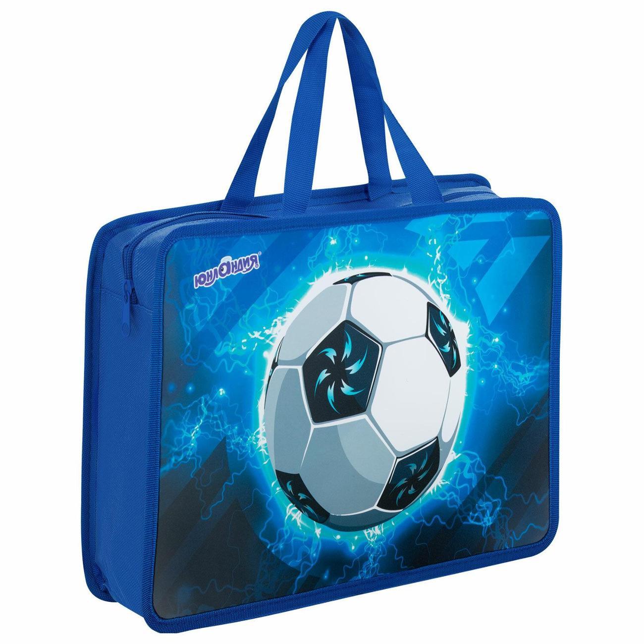 Папка Юнландия А4 с ручками футбол