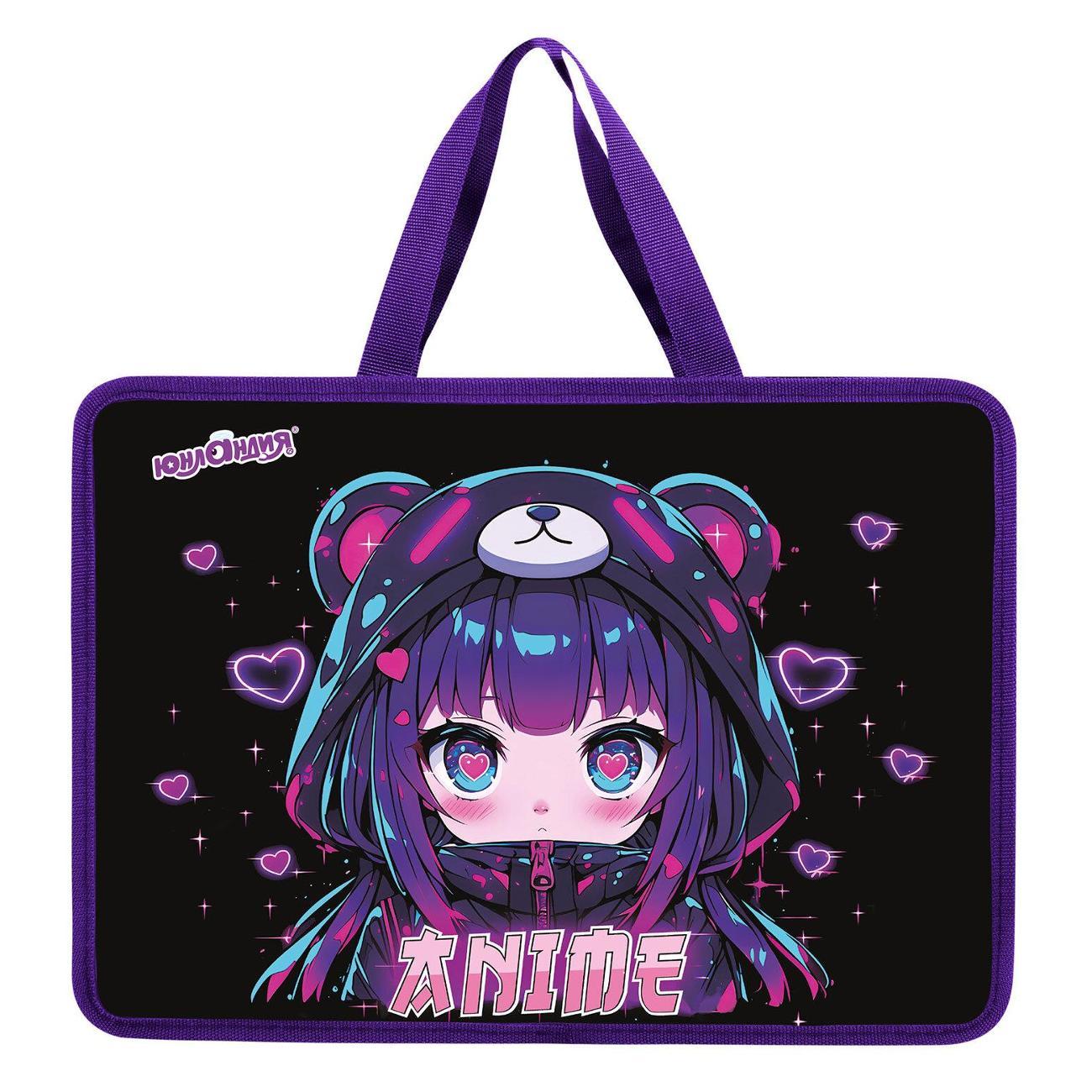 Папка Юнландия А4 с ручками фанат аниме