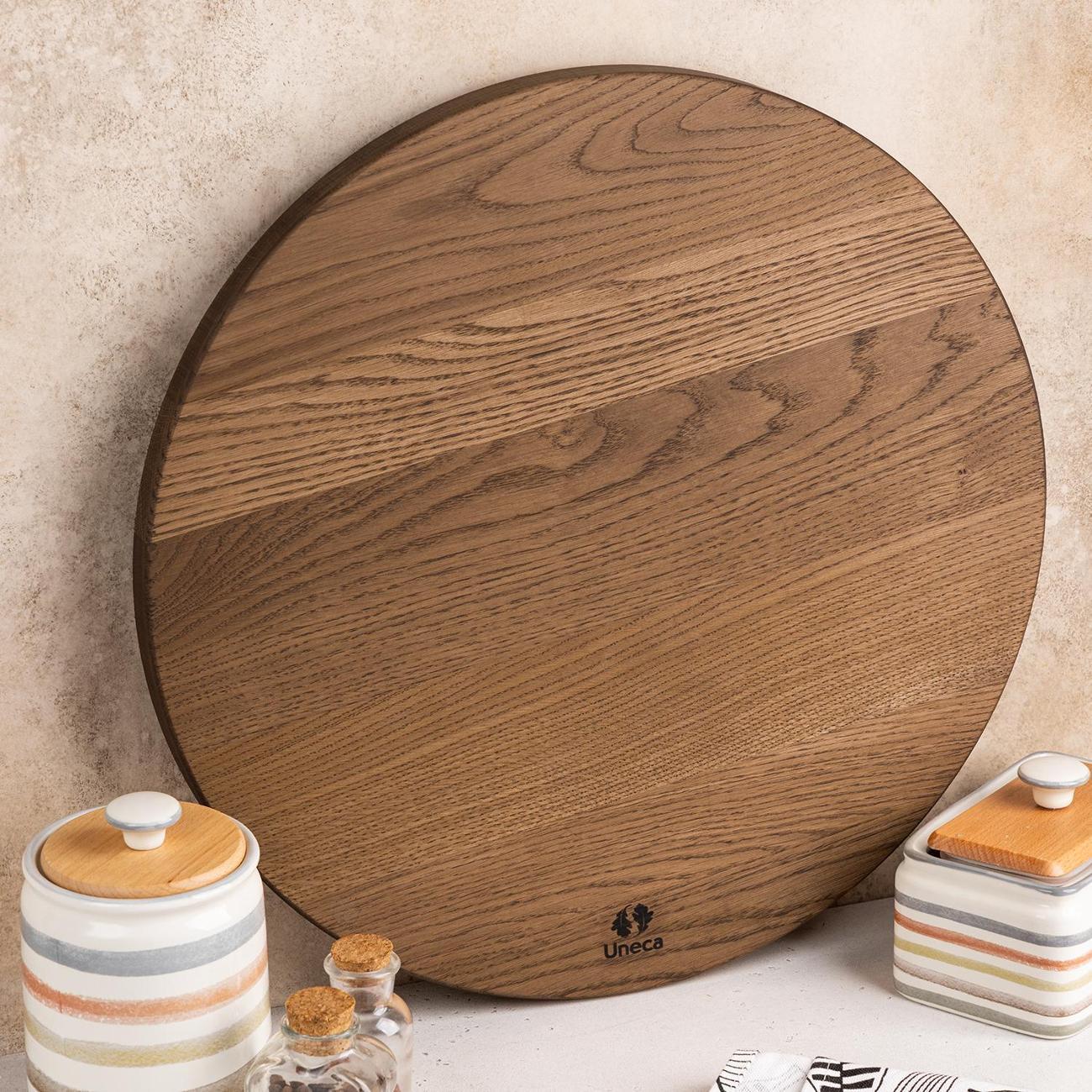 Поднос Uneca 45см дерево дуб ДРВ-28/2