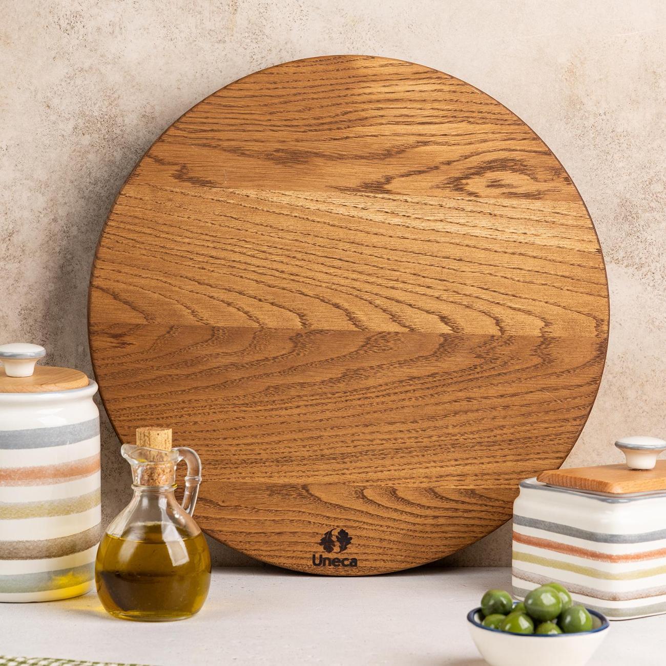 Поднос Uneca 35см дерево дуб ДРВ-33/1