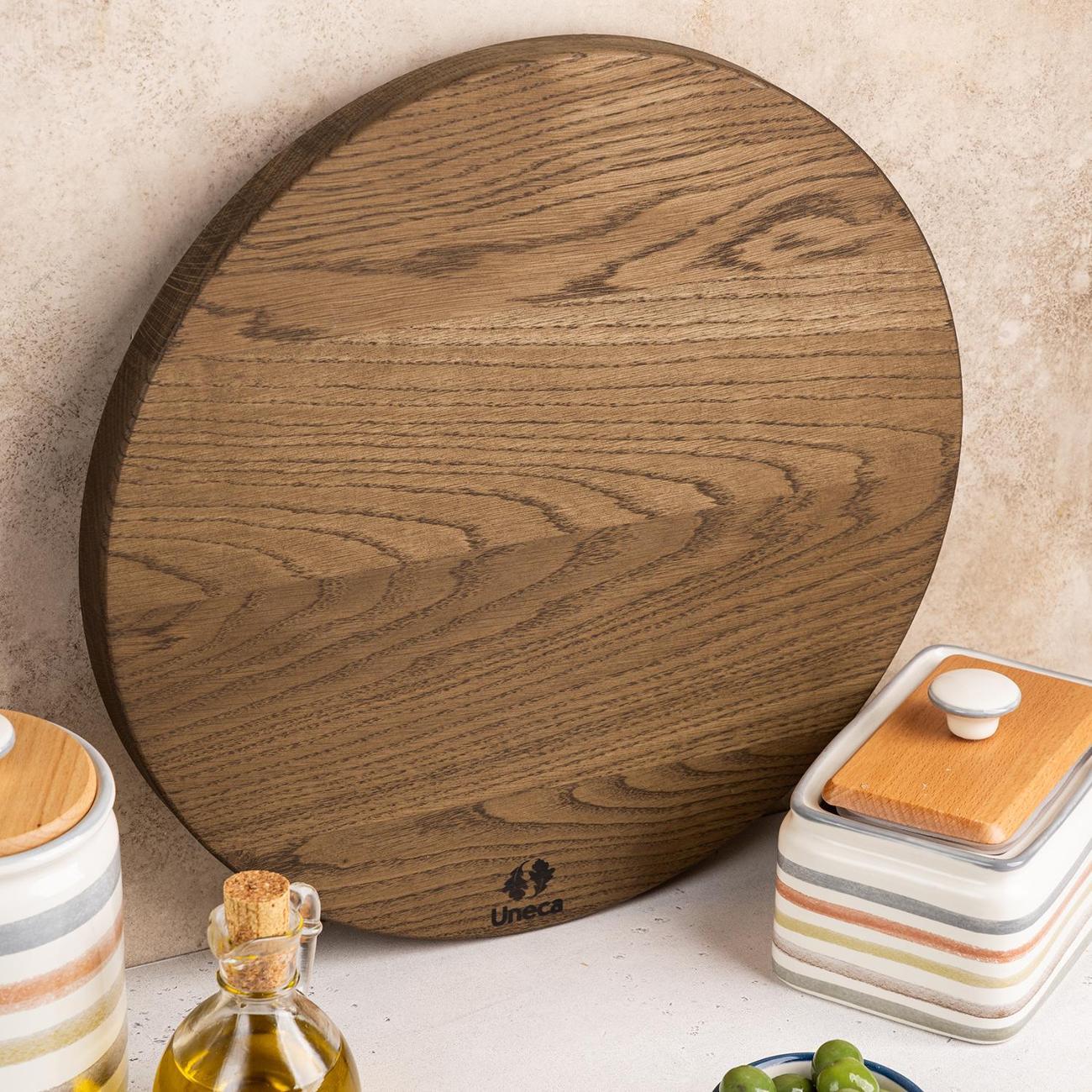 Поднос Uneca 35см дерево дуб ДРВ-33/2
