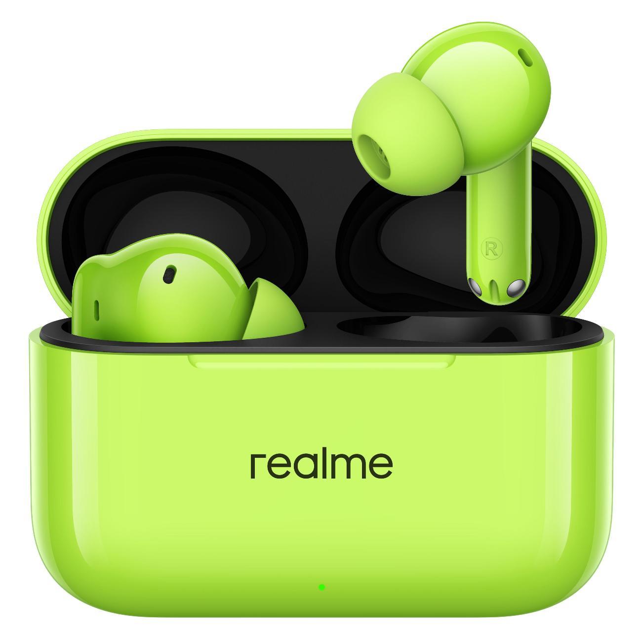 Наушники True Wireless realme Buds T200 зеленый фото