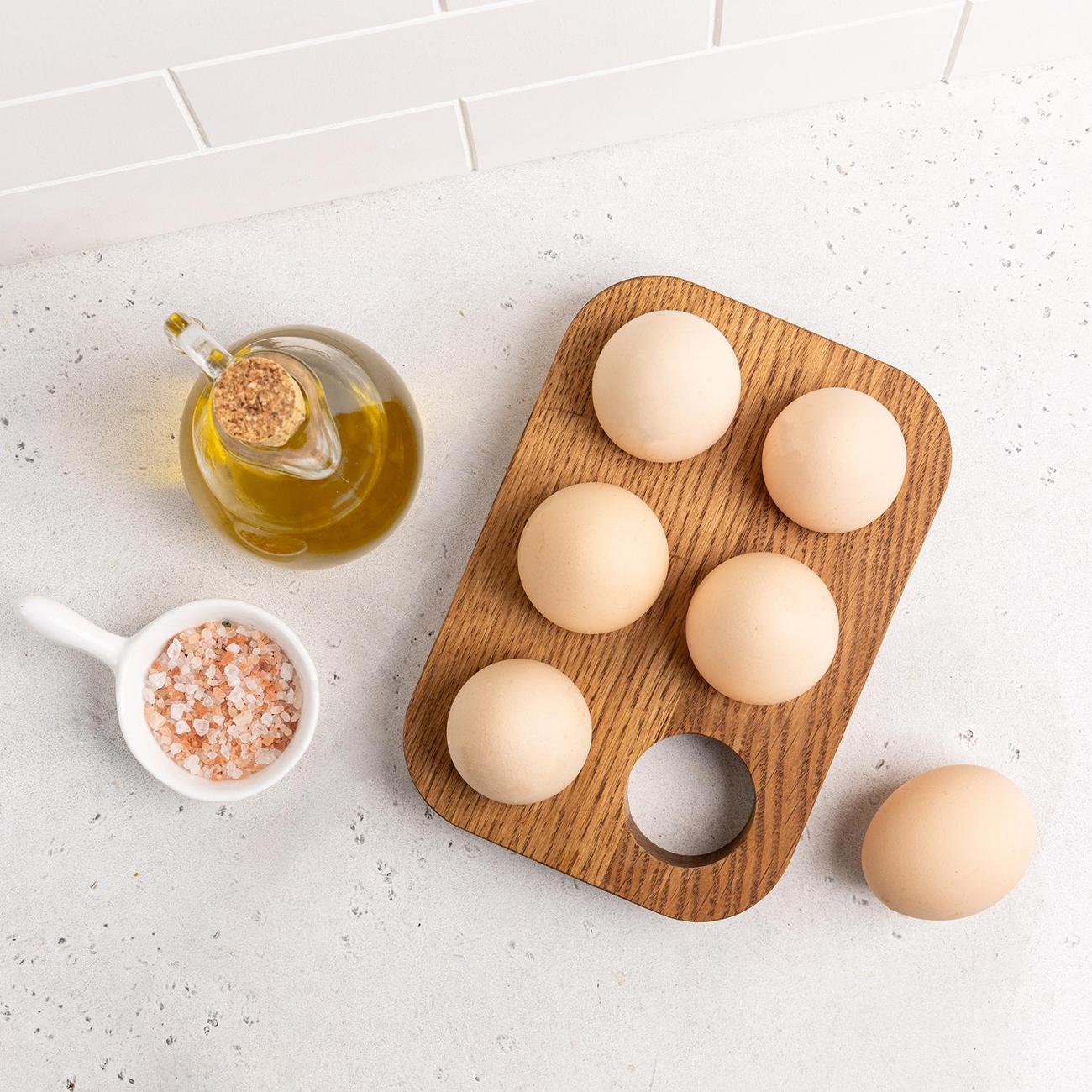 Подставка для яйца Uneca для 6 яиц дерево дуб ДРВ-41/1