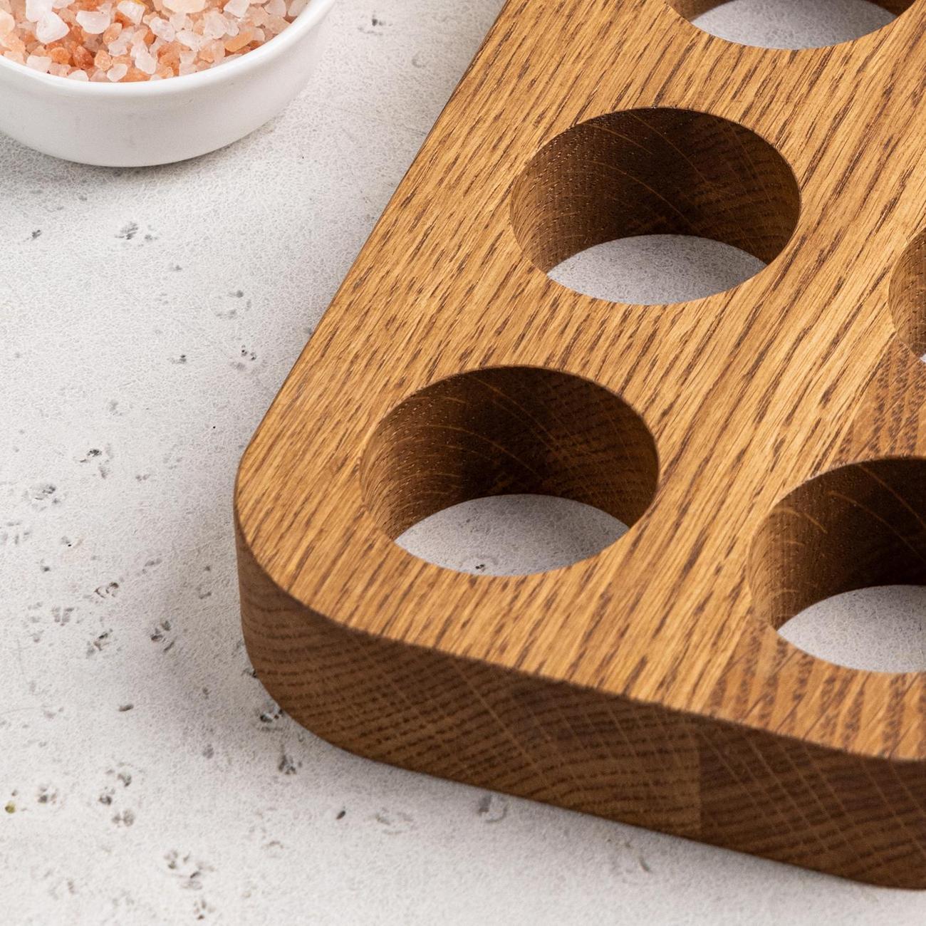 Подставка для яйца Uneca для 6 яиц дерево дуб ДРВ-41/1