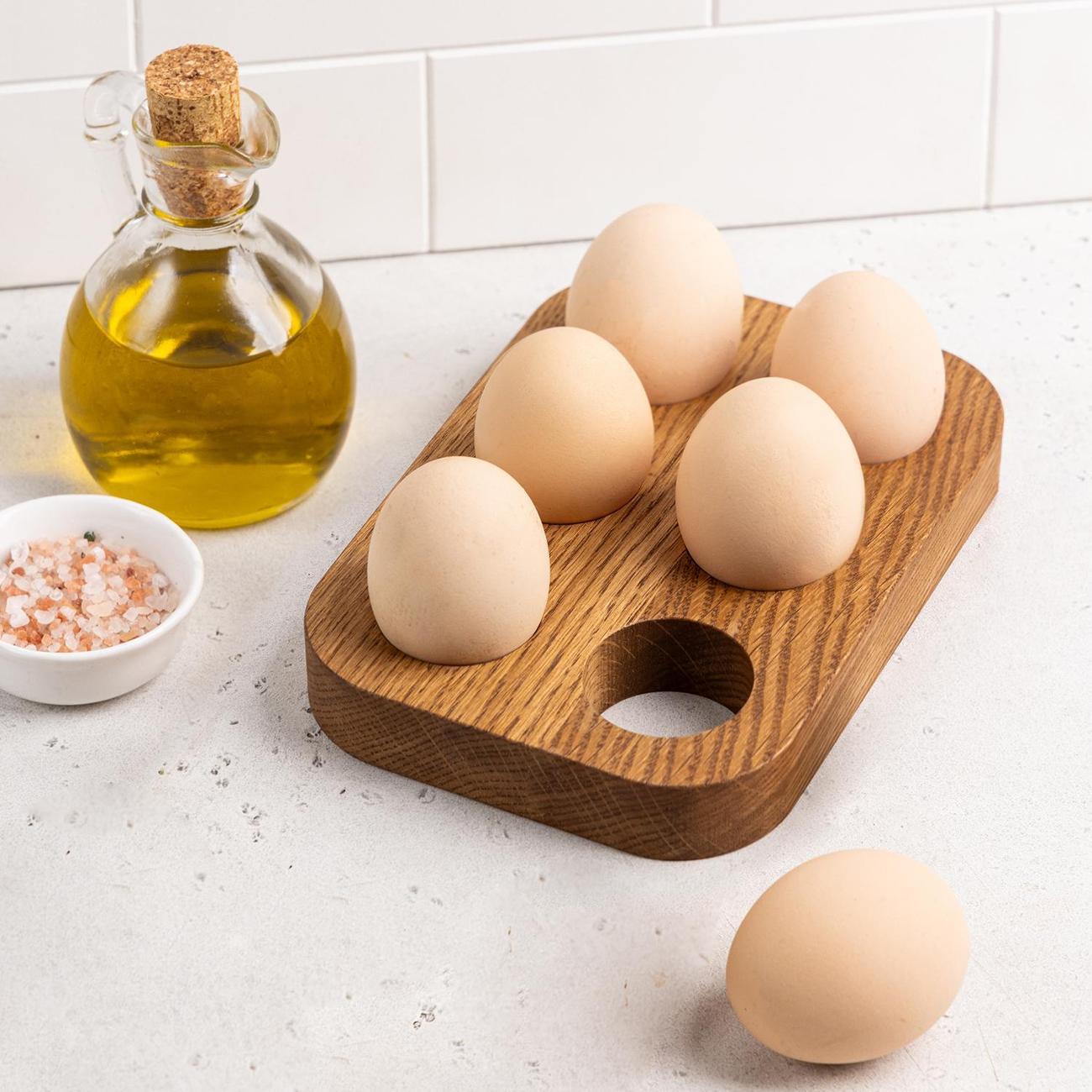 Подставка для яйца Uneca для 6 яиц дерево дуб ДРВ-41/1