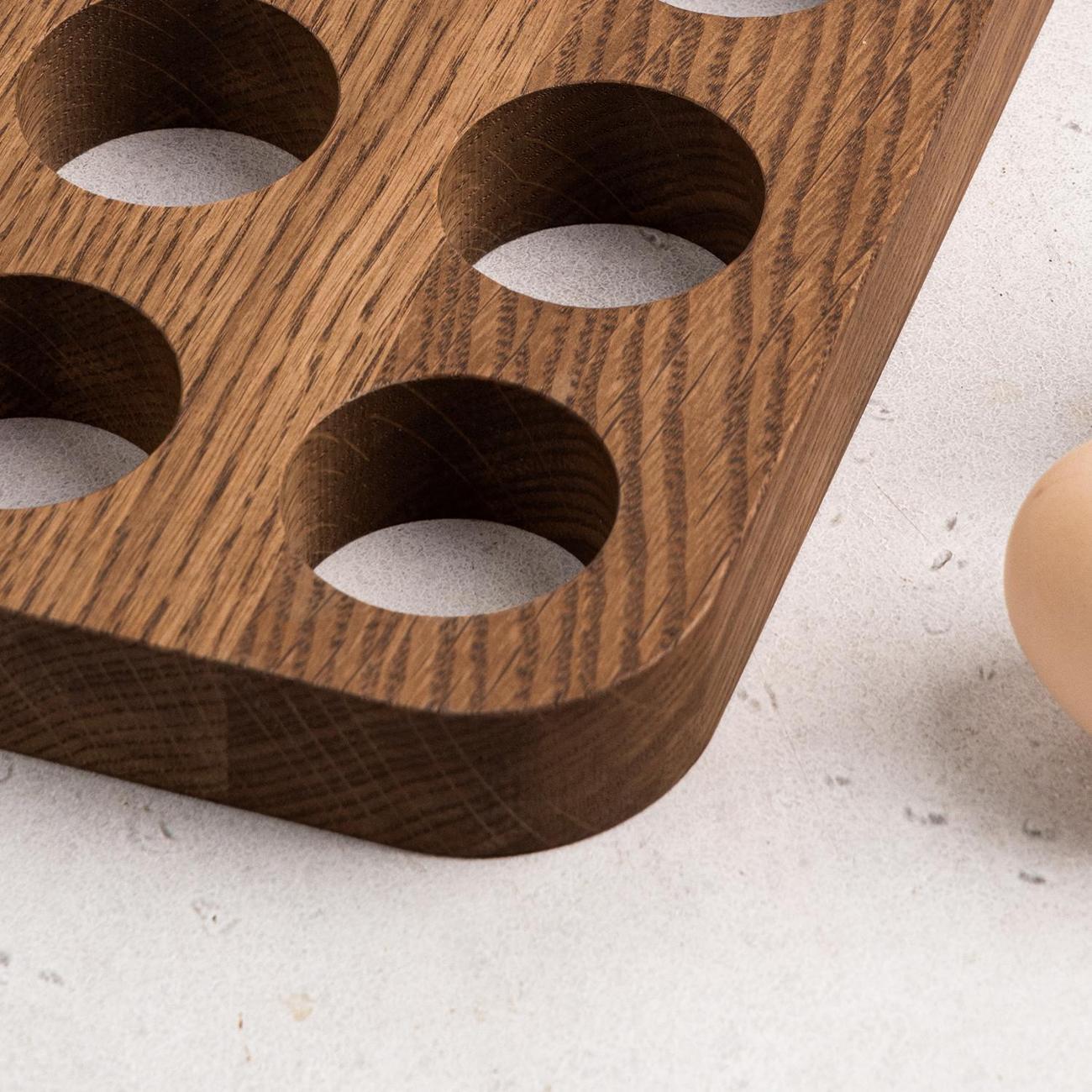 Подставка для яйца Uneca для 6 яиц дерево дуб ДРВ-41/2