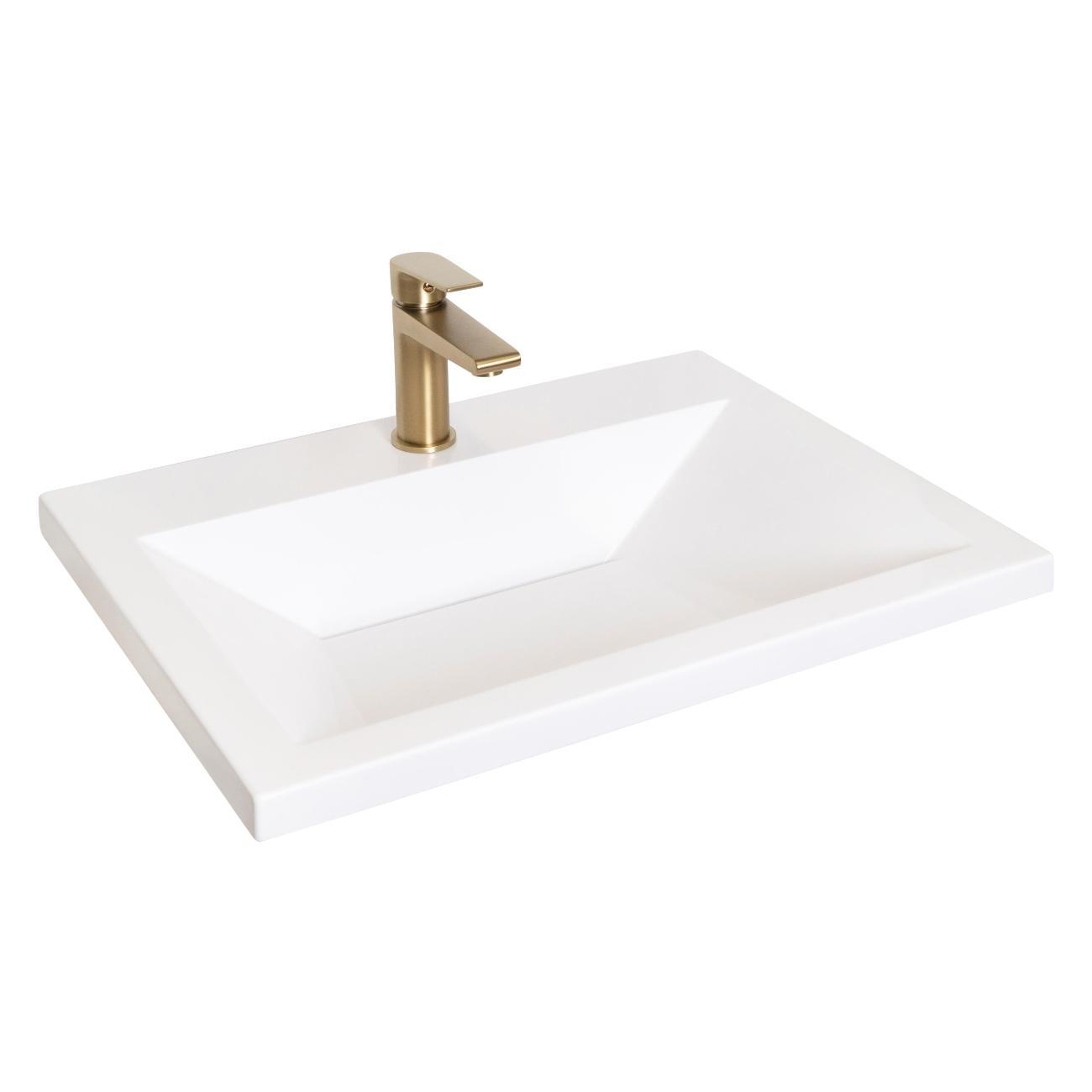 Смеситель Stella Polar Кламар S3011 однорычажный, матовое золото