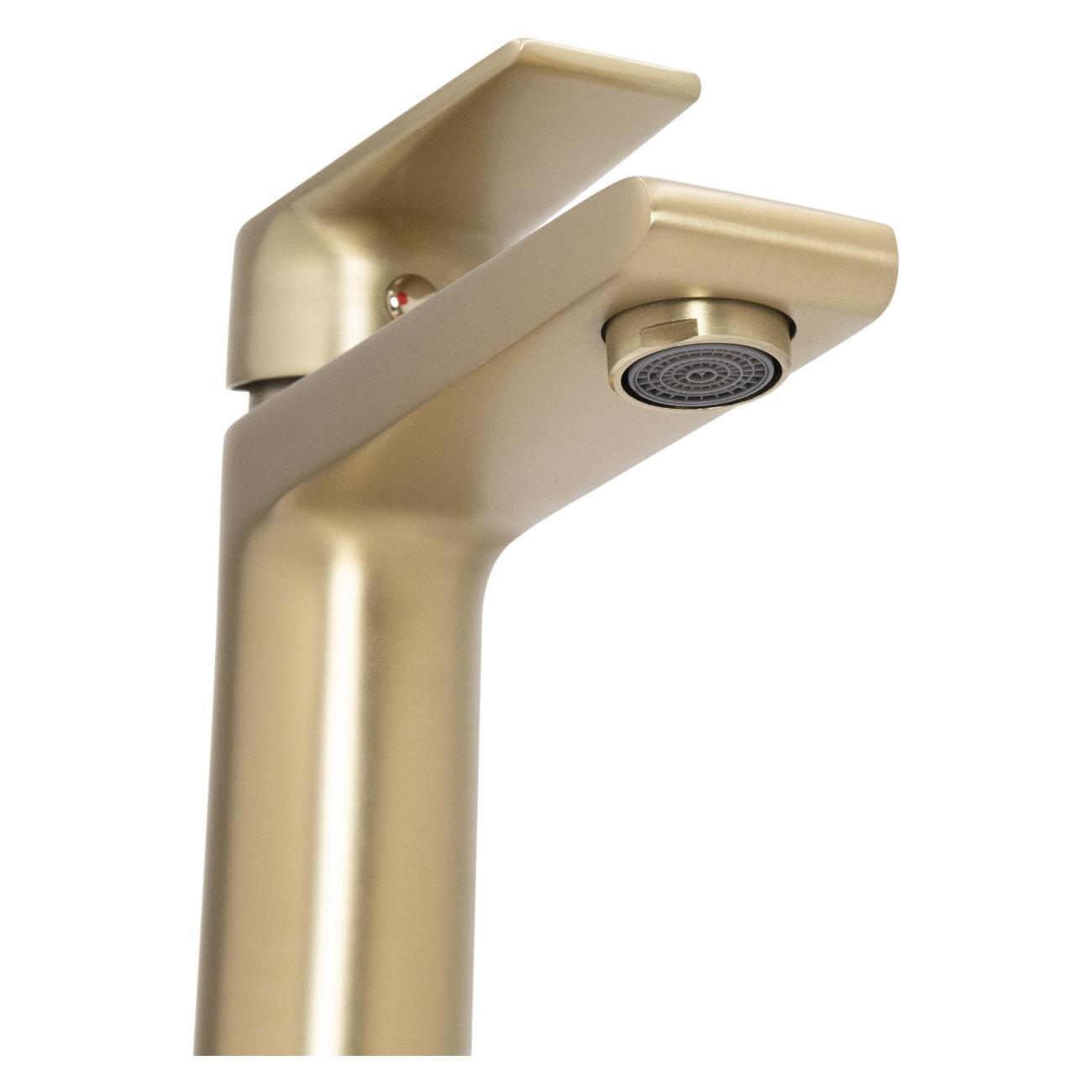 Смеситель Stella Polar Кламар S3011 однорычажный, матовое золото