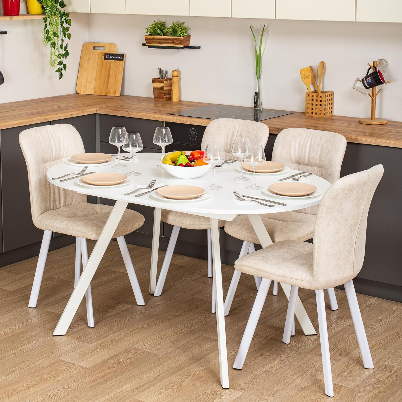 Стол обеденный Домотека Вальс О-2 Бел 95