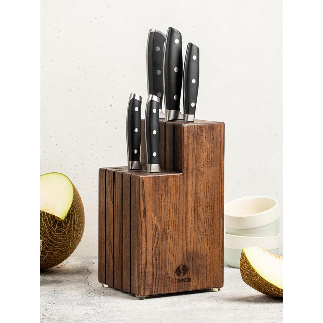 Подставка Uneca для 6 ножей дерево дуб ДРБ-951/2