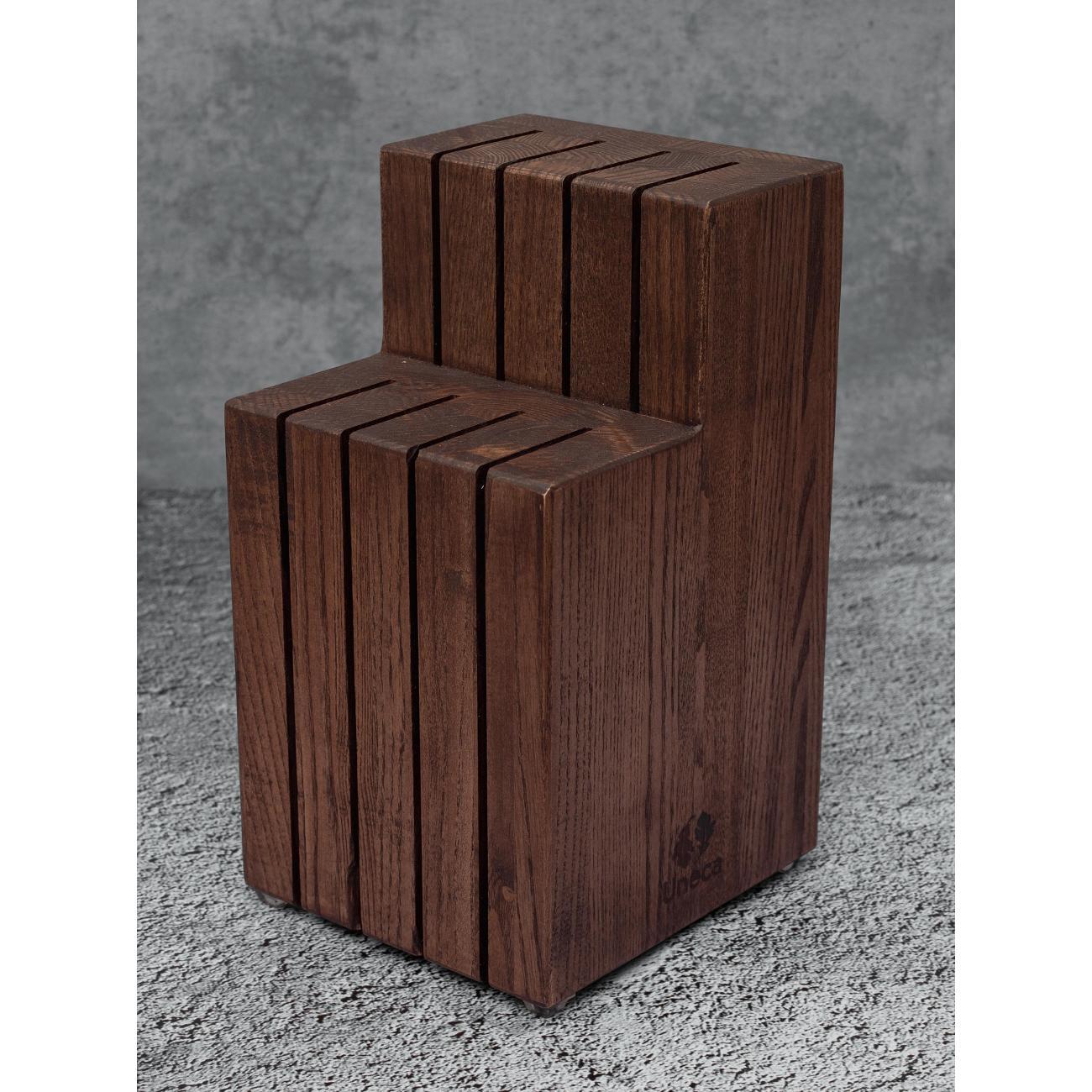 Подставка Uneca для 8 ножей дерево дуб ДРБ-952/2