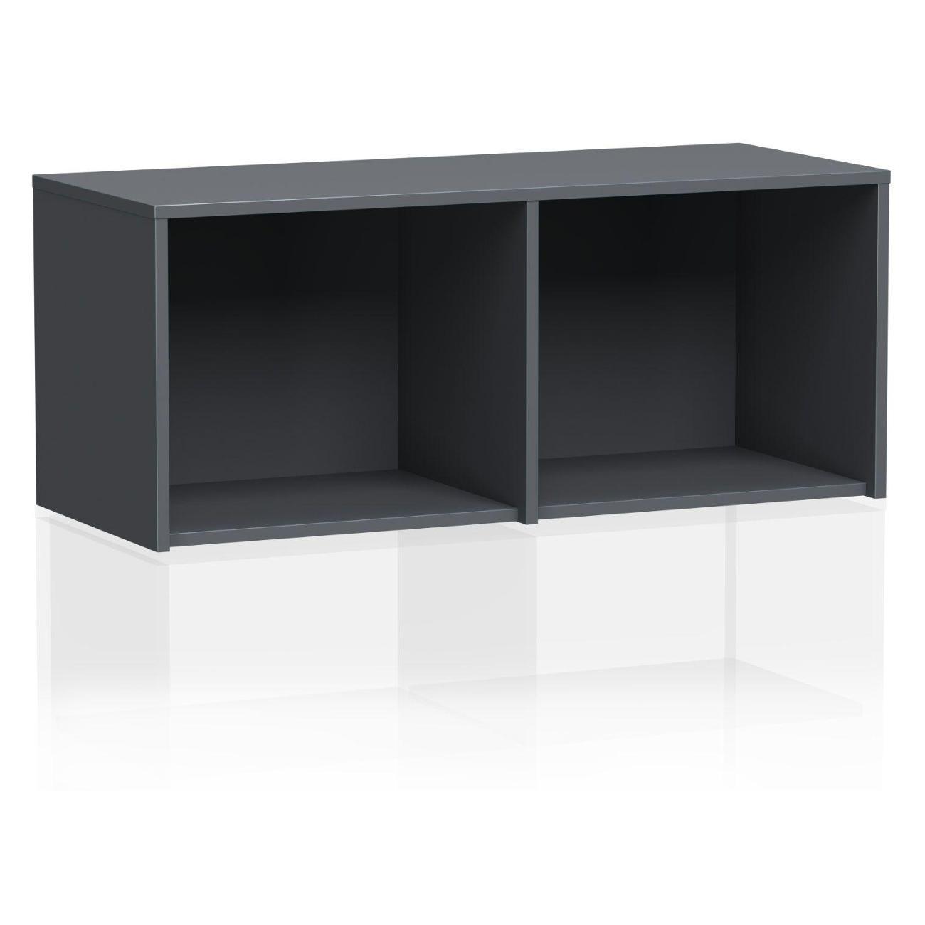 Антресоль Правила мебели Люсиль, 98.6х40.1х41.2 см, Графит (186942)