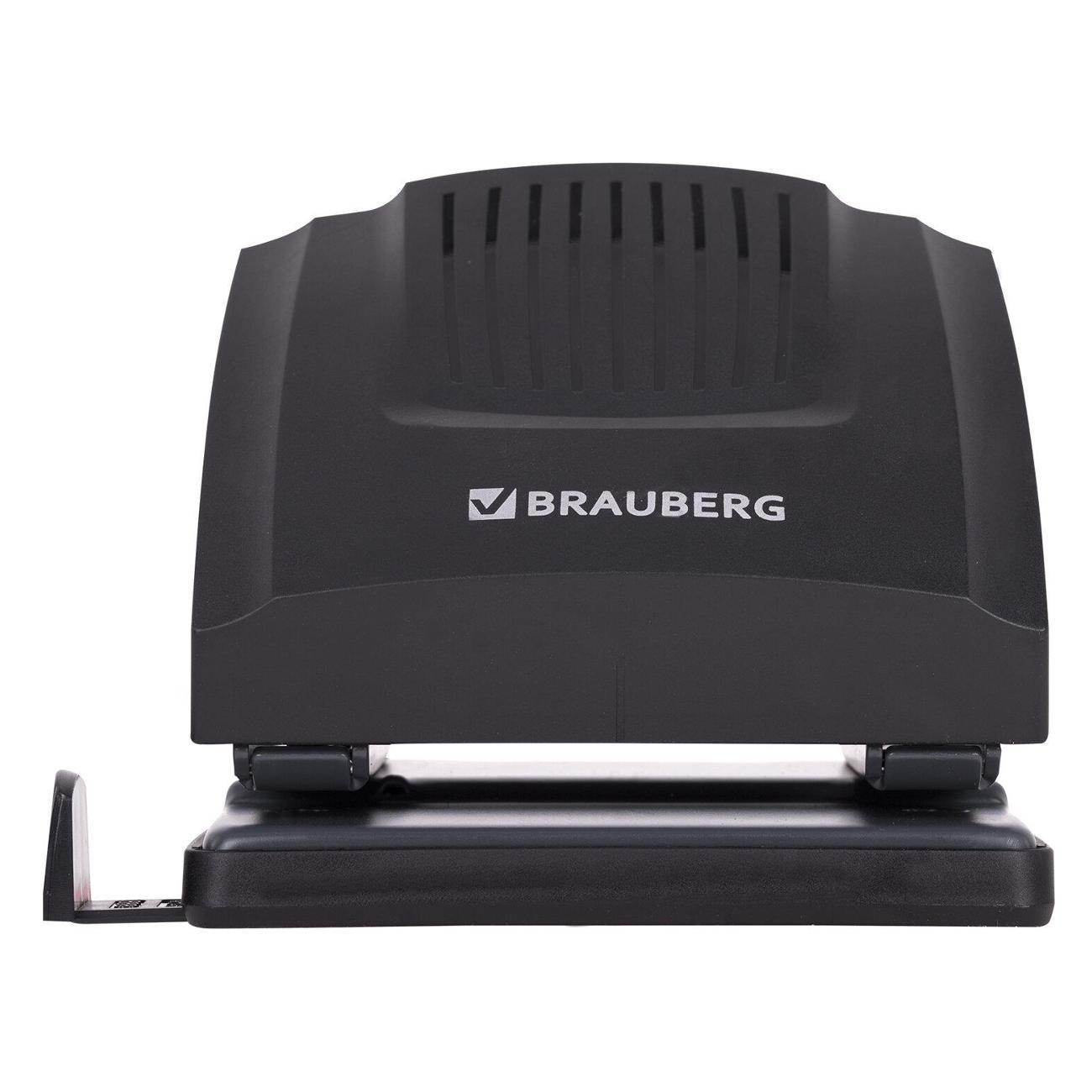 Дырокол Brauberg SUPER до 30л, черный