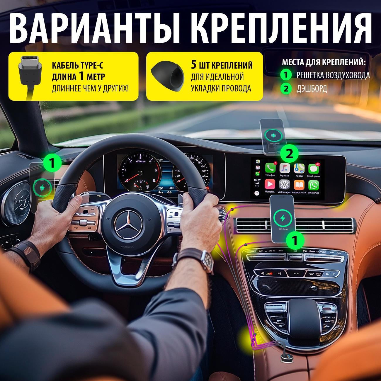 Автомобильный держатель для смартфона Luckroute magsafecarholderdash