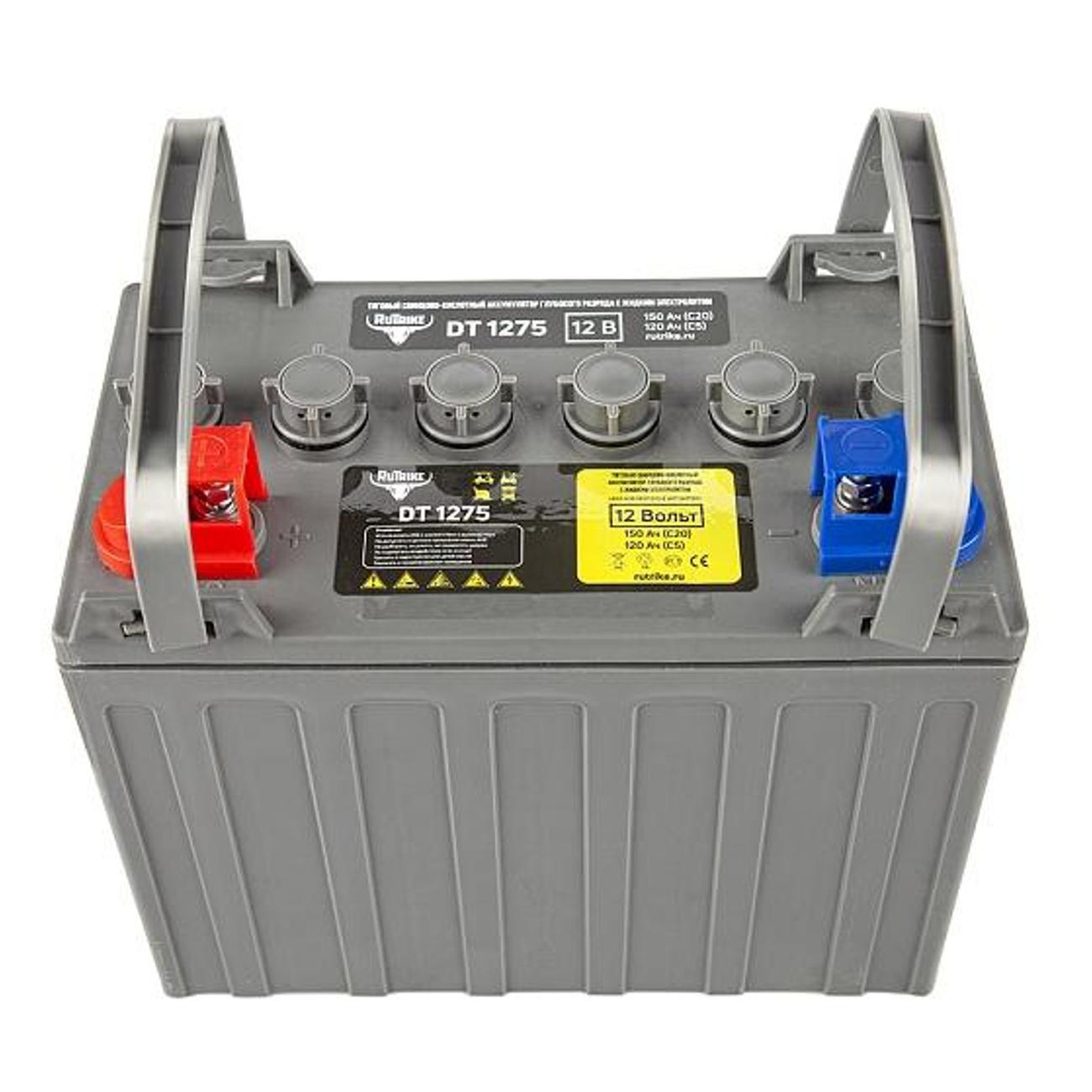 Тяговая аккумуляторная батарея Rutrike DT1275 (T1275) 12V120A/H C5