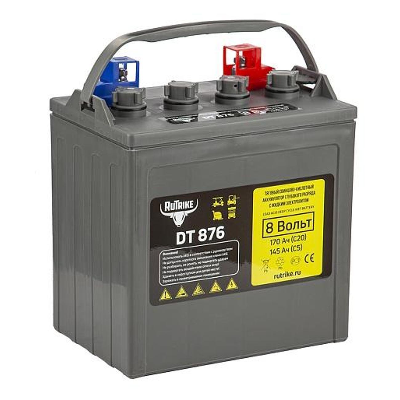 Тяговая аккумуляторная батарея Rutrike DT876 (T-875) 8V145A/H C5