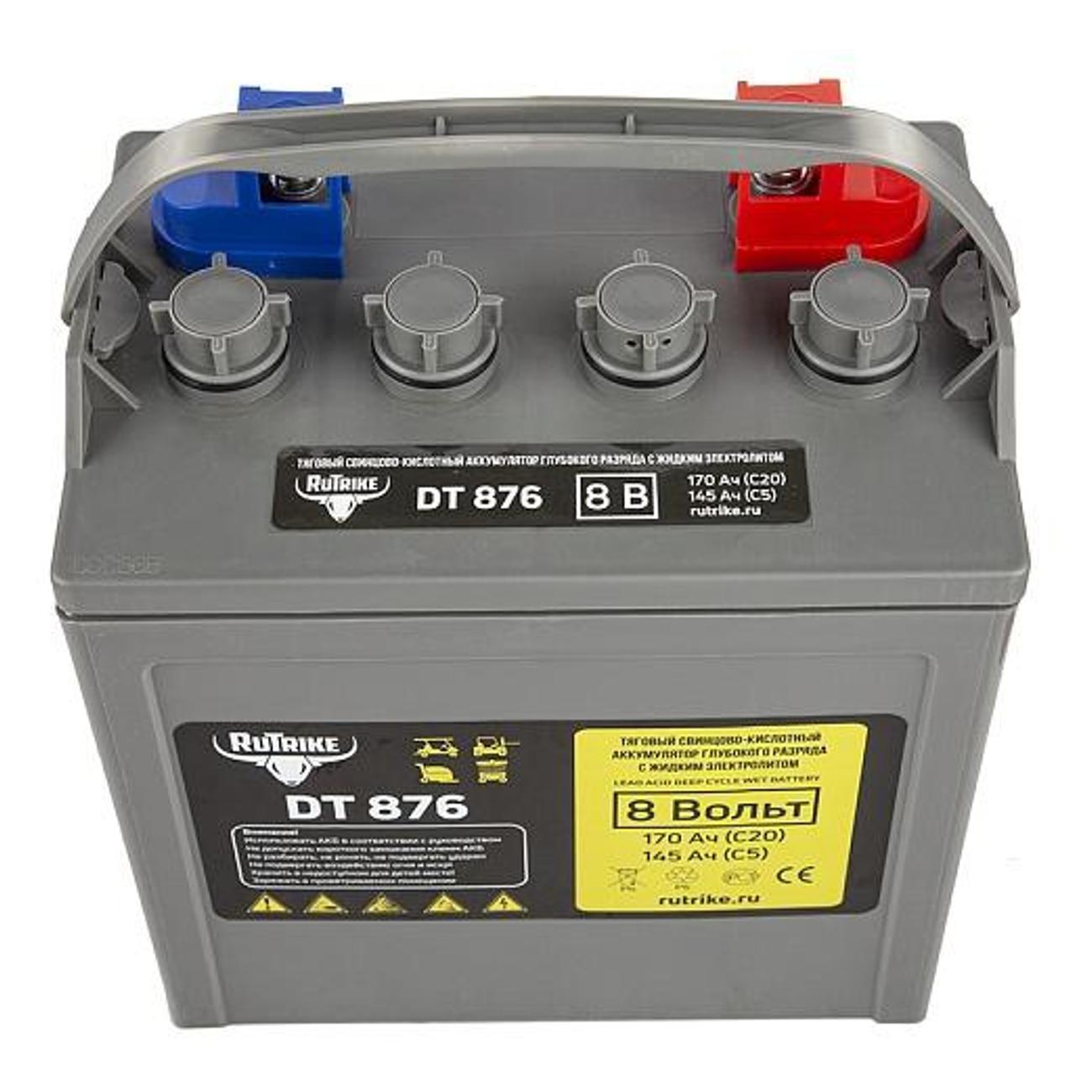 Тяговая аккумуляторная батарея Rutrike DT876 (T-875) 8V145A/H C5