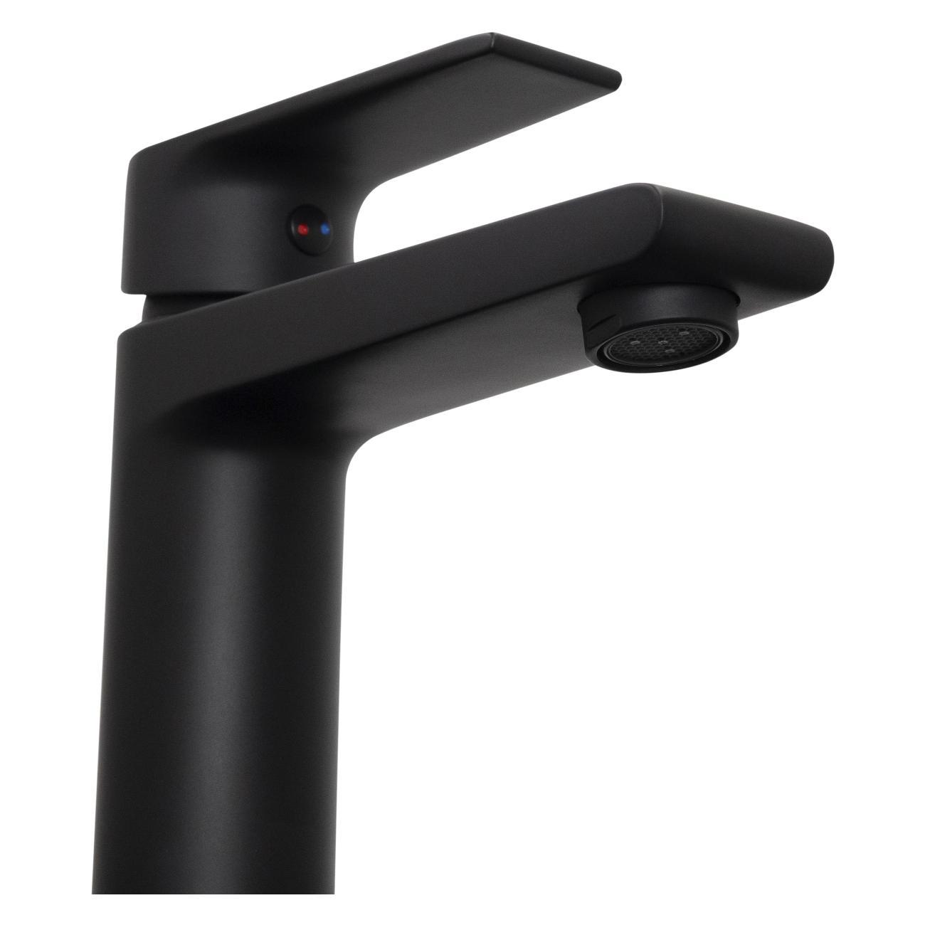 Смеситель Stella Polar Кламар S3011 однорычажный, матовый черный