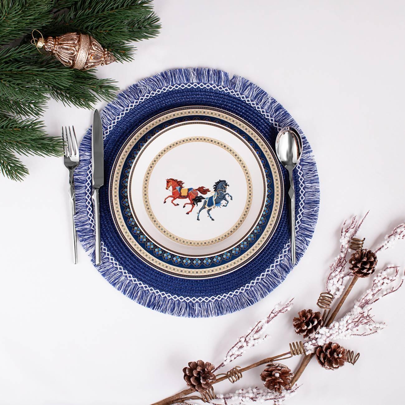 Тарелка FISSMAN 16046 DERBY 27см (фарфор)